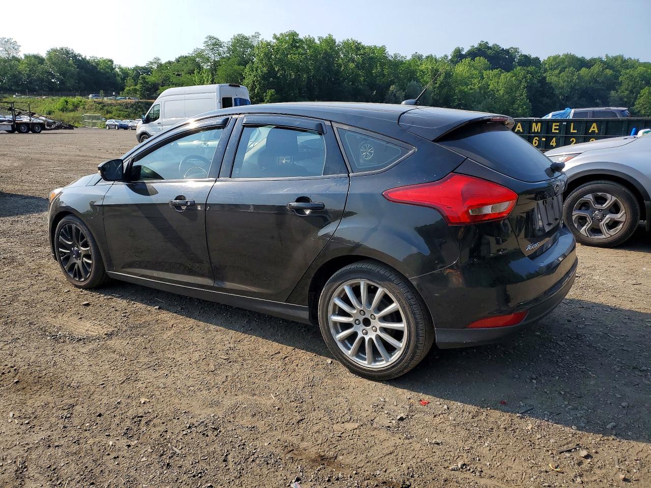 2015 Ford Focus Se Black vin: 1FADP3K23FL348479