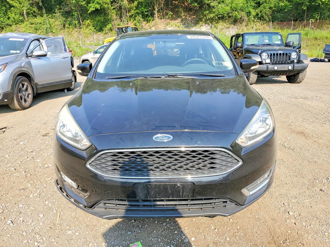 2015 Ford Focus Se Black vin: 1FADP3K23FL348479