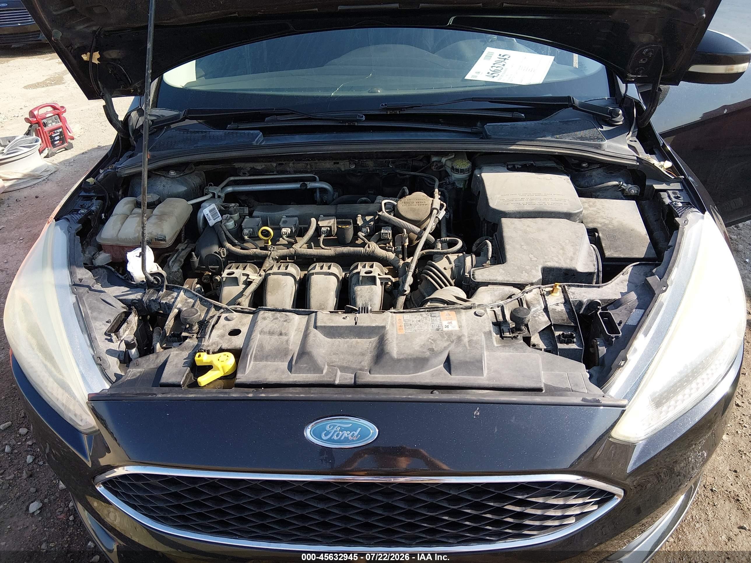 2015 Ford Focus Se Черный vin: 1FADP3K23FL357991