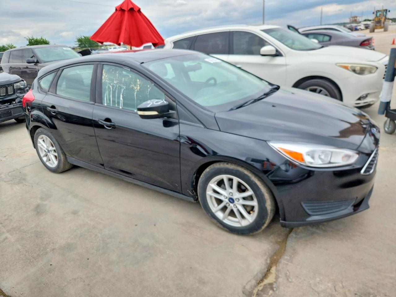 2015 Ford Focus Se Black vin: 1FADP3K23FL377092