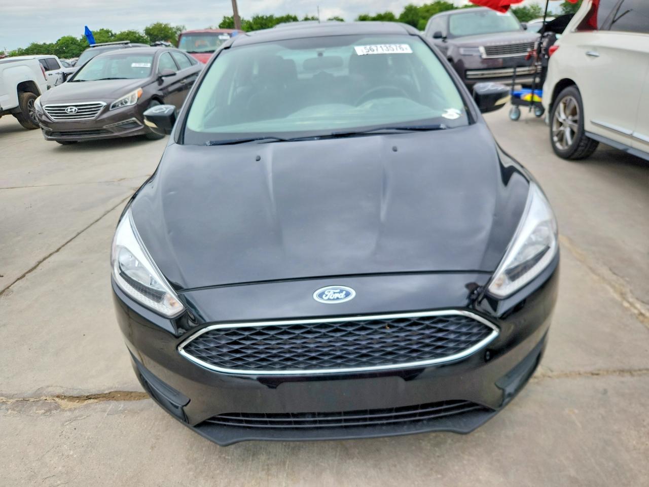 2015 Ford Focus Se Black vin: 1FADP3K23FL377092