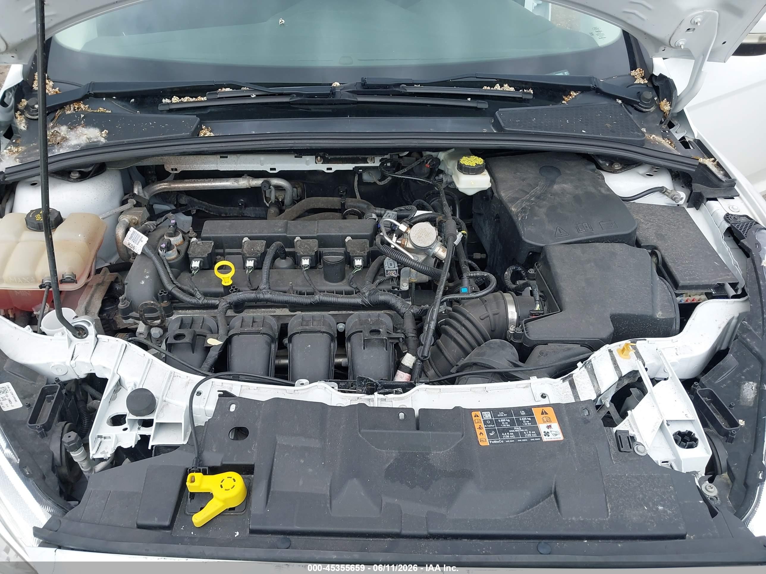 2017 Ford Focus Se White vin: 1FADP3K23HL299092