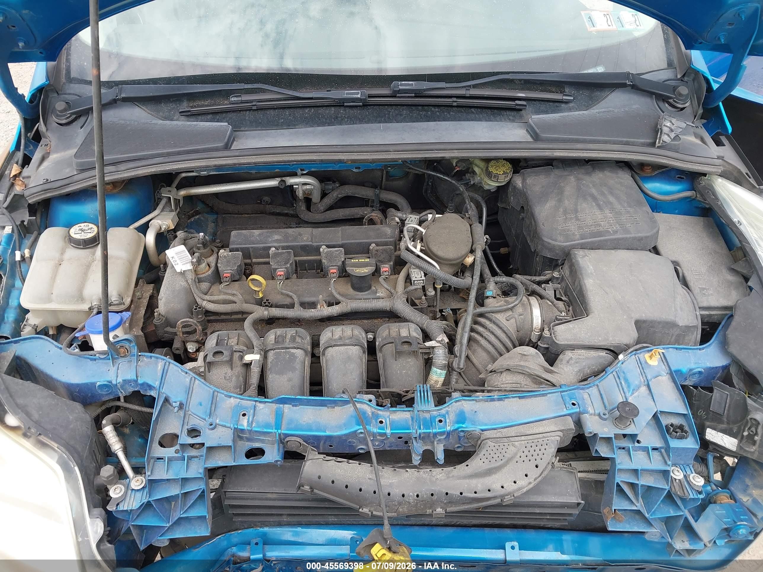 2013 Ford Focus Se Blue vin: 1FADP3K24DL105373