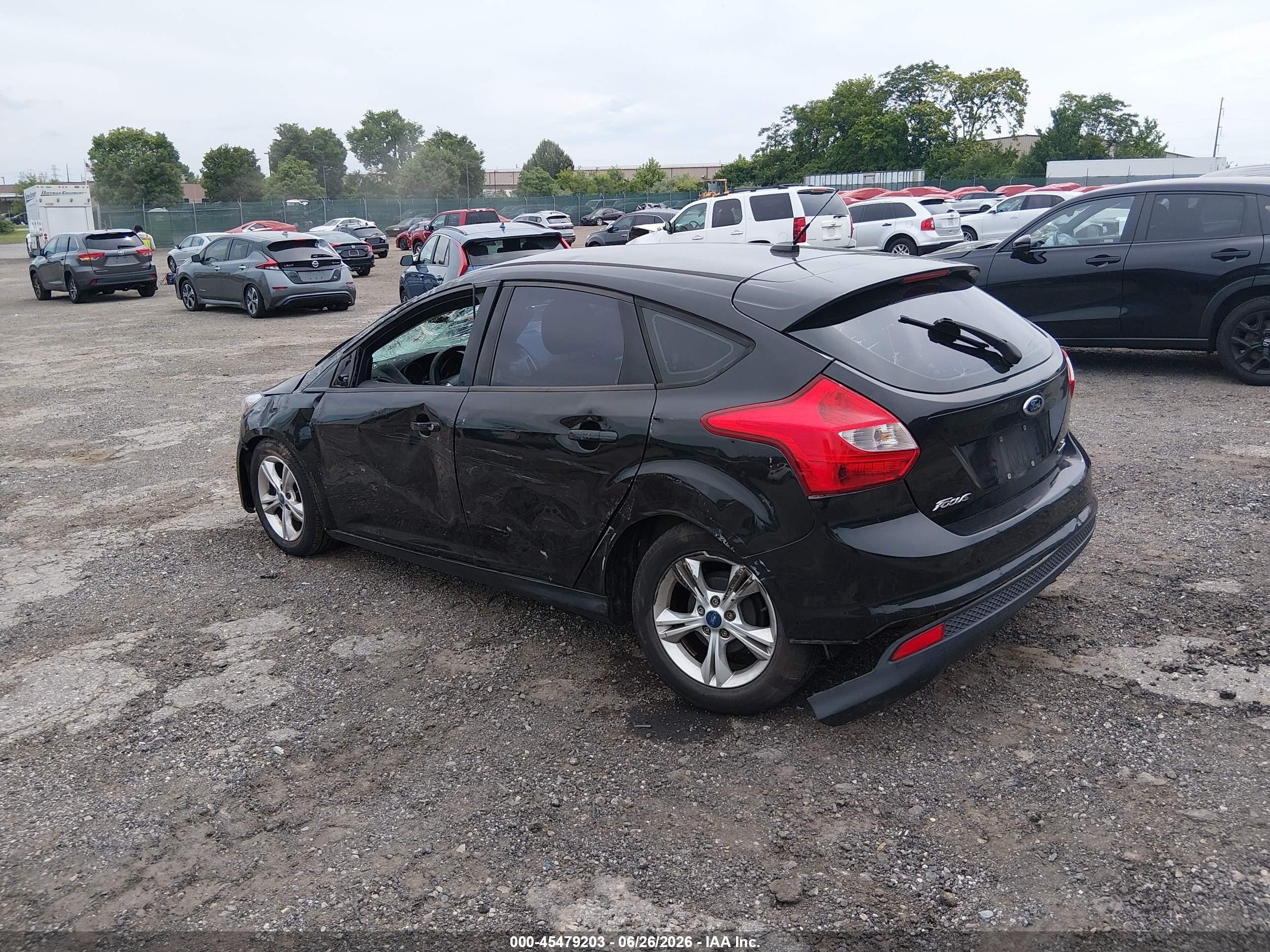2013 Ford Focus Se Black vin: 1FADP3K24DL112002