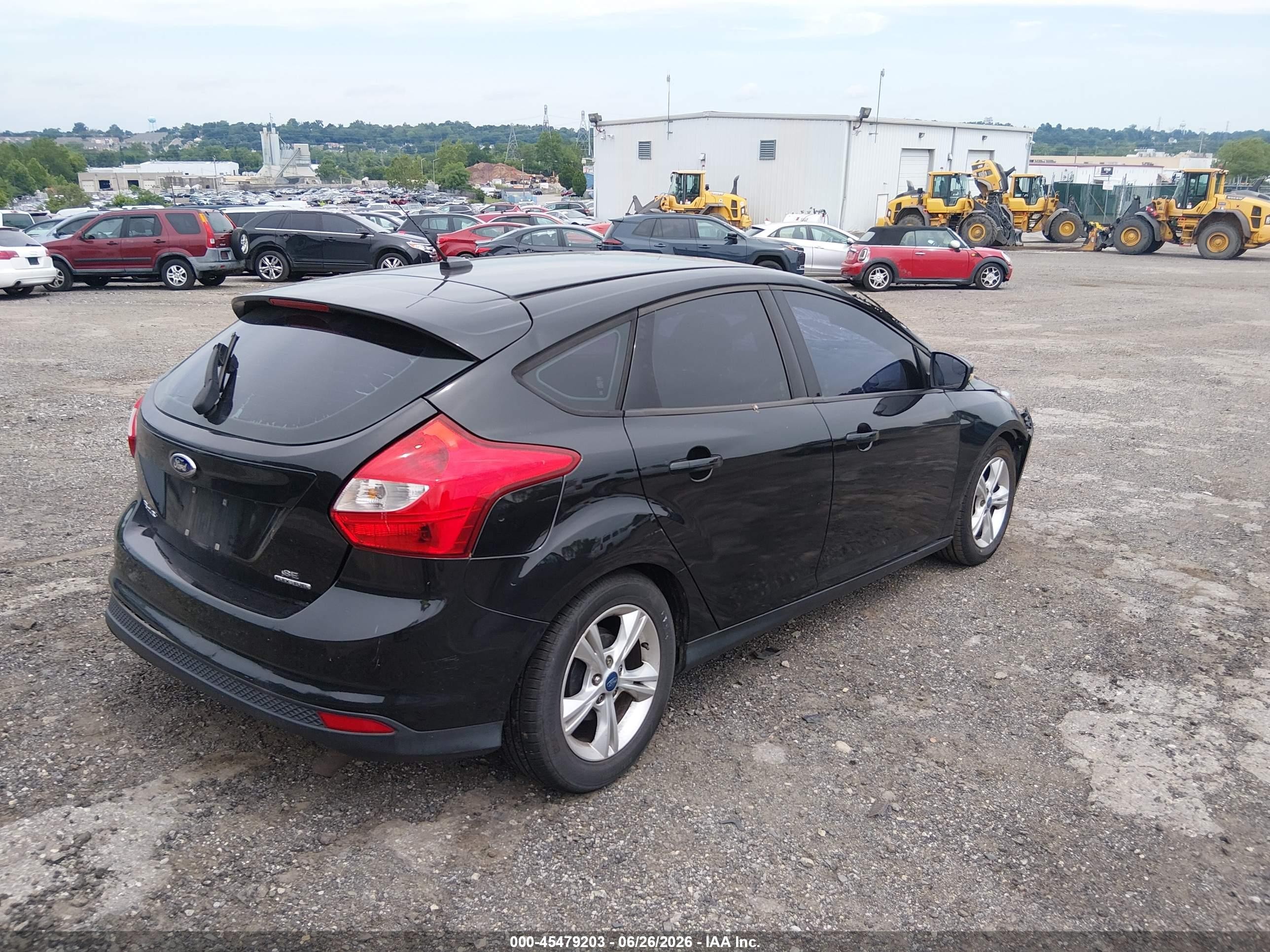 2013 Ford Focus Se Black vin: 1FADP3K24DL112002