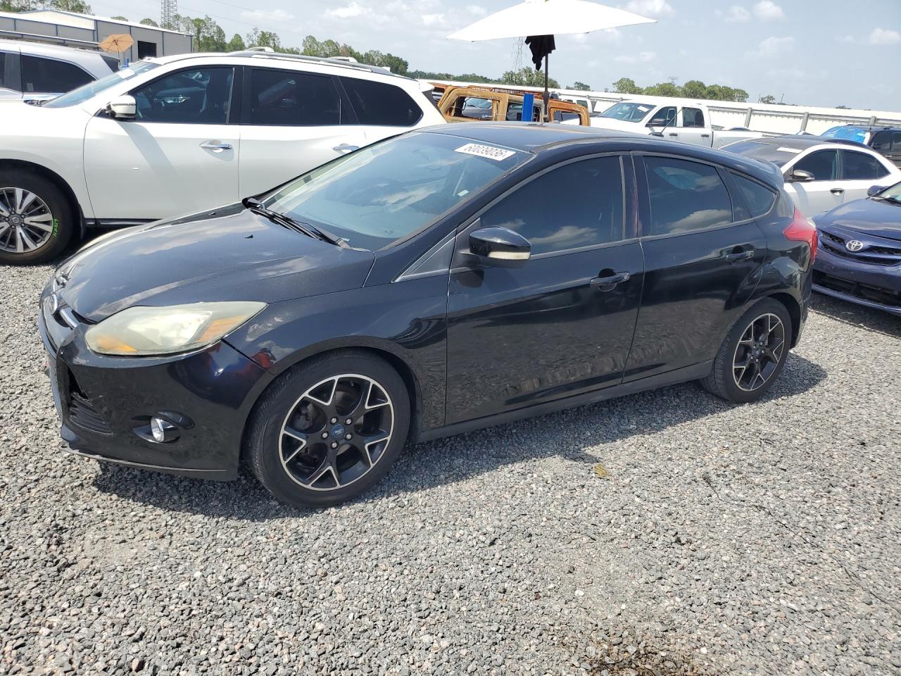 2013 Ford Focus Se Black vin: 1FADP3K24DL174953