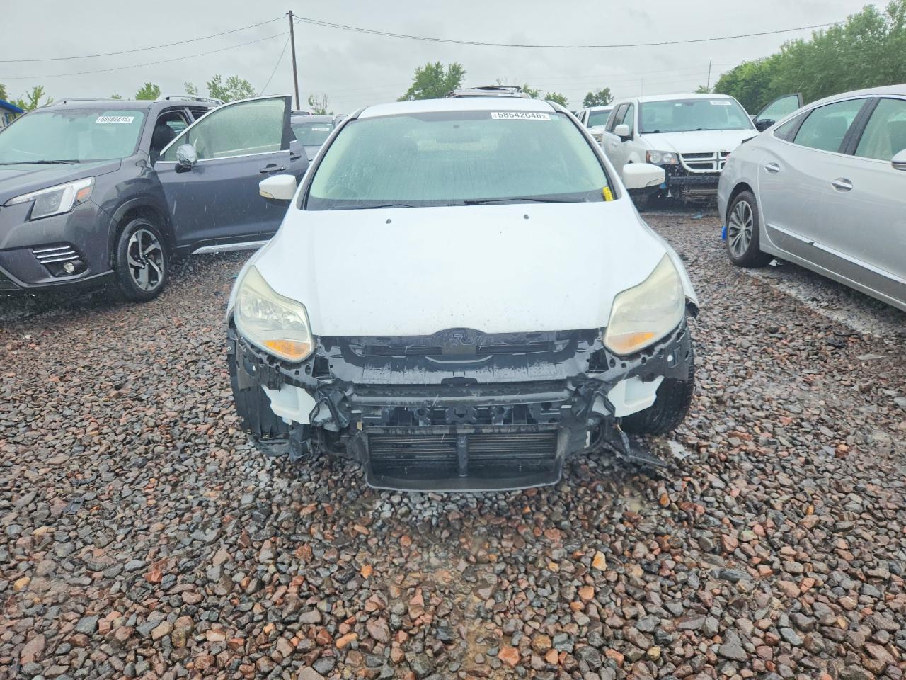 2013 Ford Focus Se White vin: 1FADP3K24DL231197