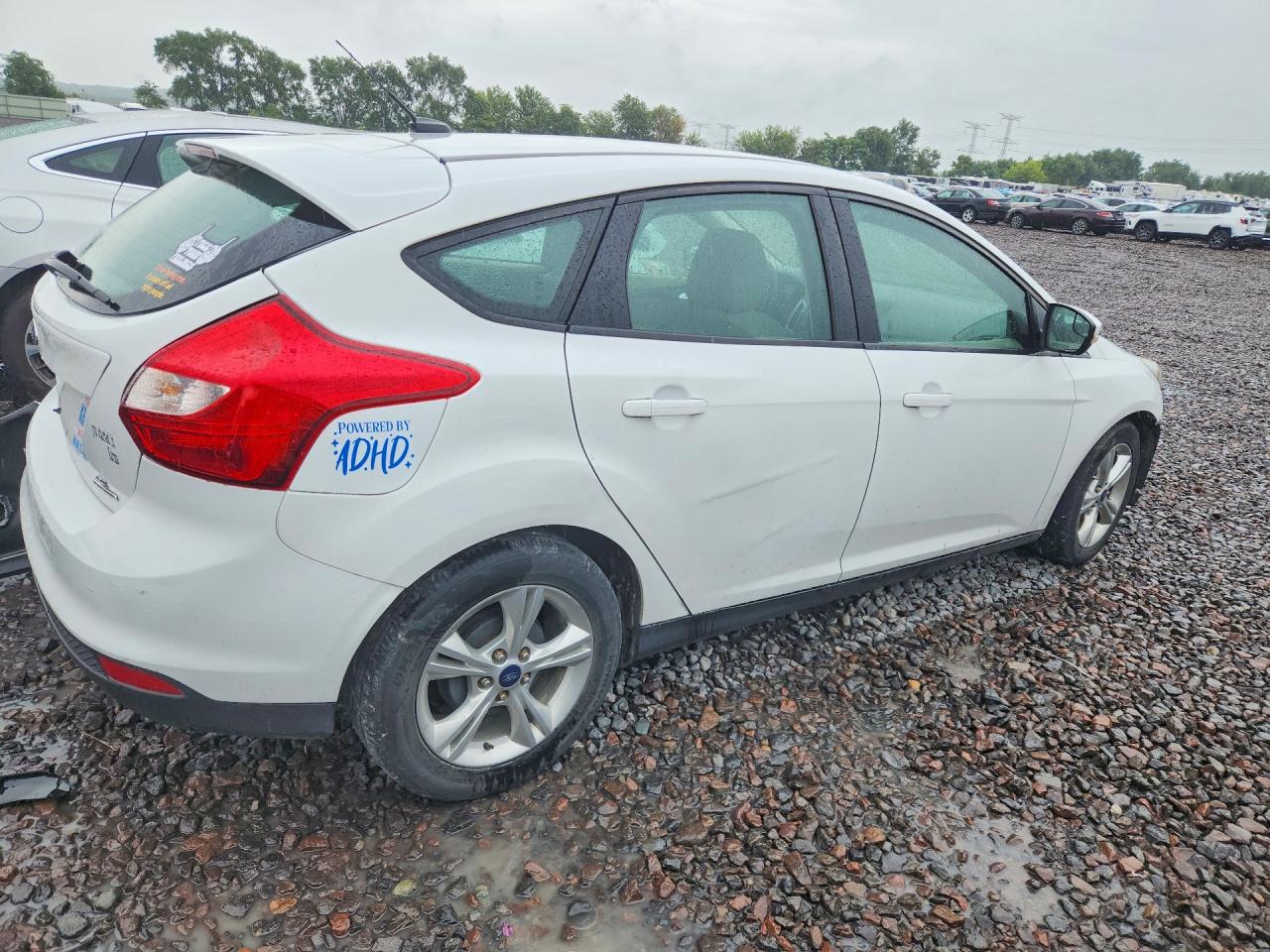 2013 Ford Focus Se White vin: 1FADP3K24DL231197