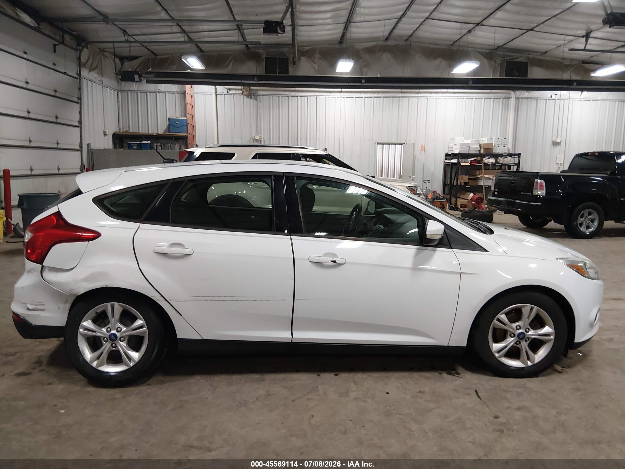 2013 Ford Focus Se White vin: 1FADP3K24DL234410
