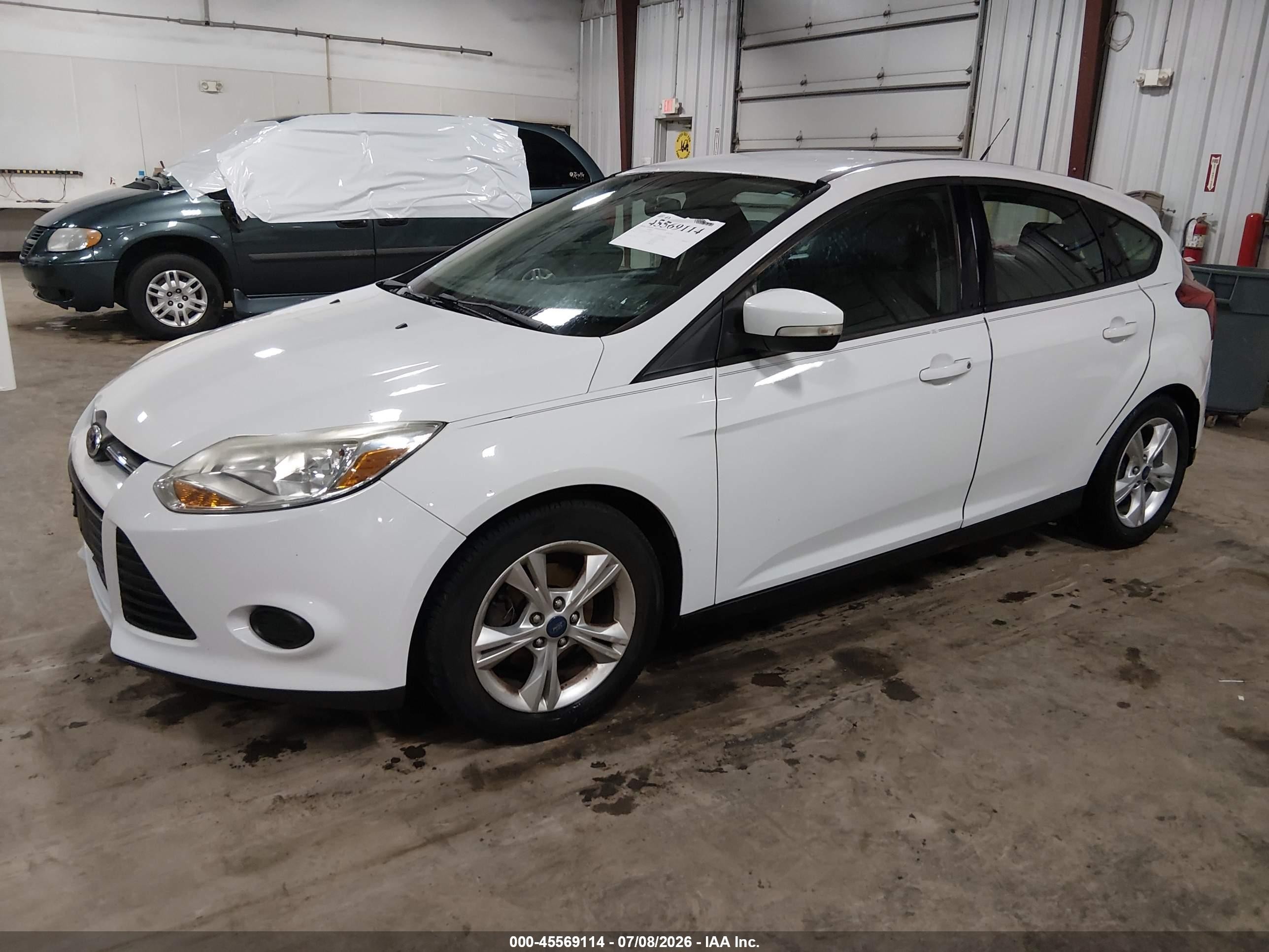 2013 Ford Focus Se White vin: 1FADP3K24DL234410