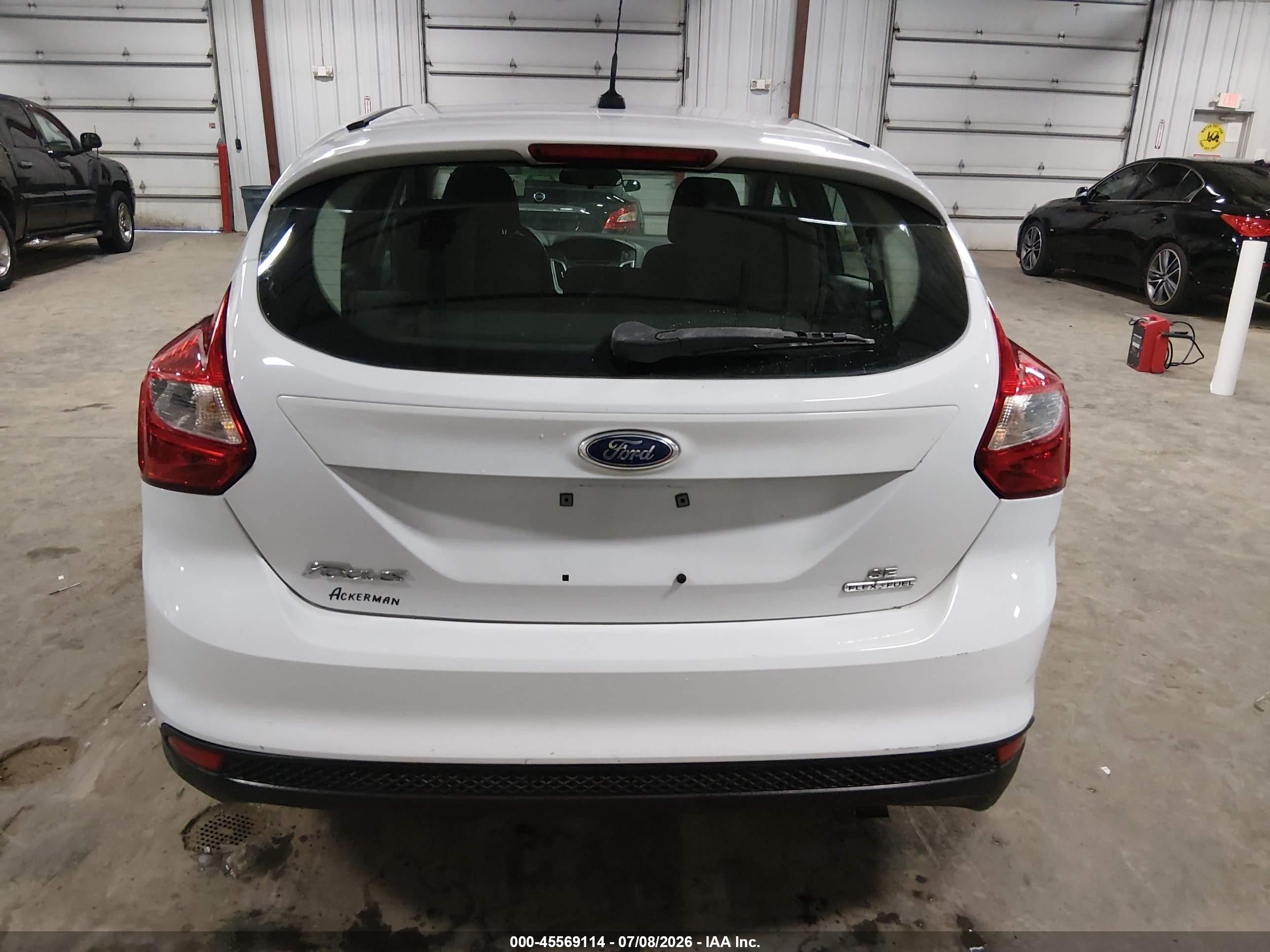2013 Ford Focus Se White vin: 1FADP3K24DL234410
