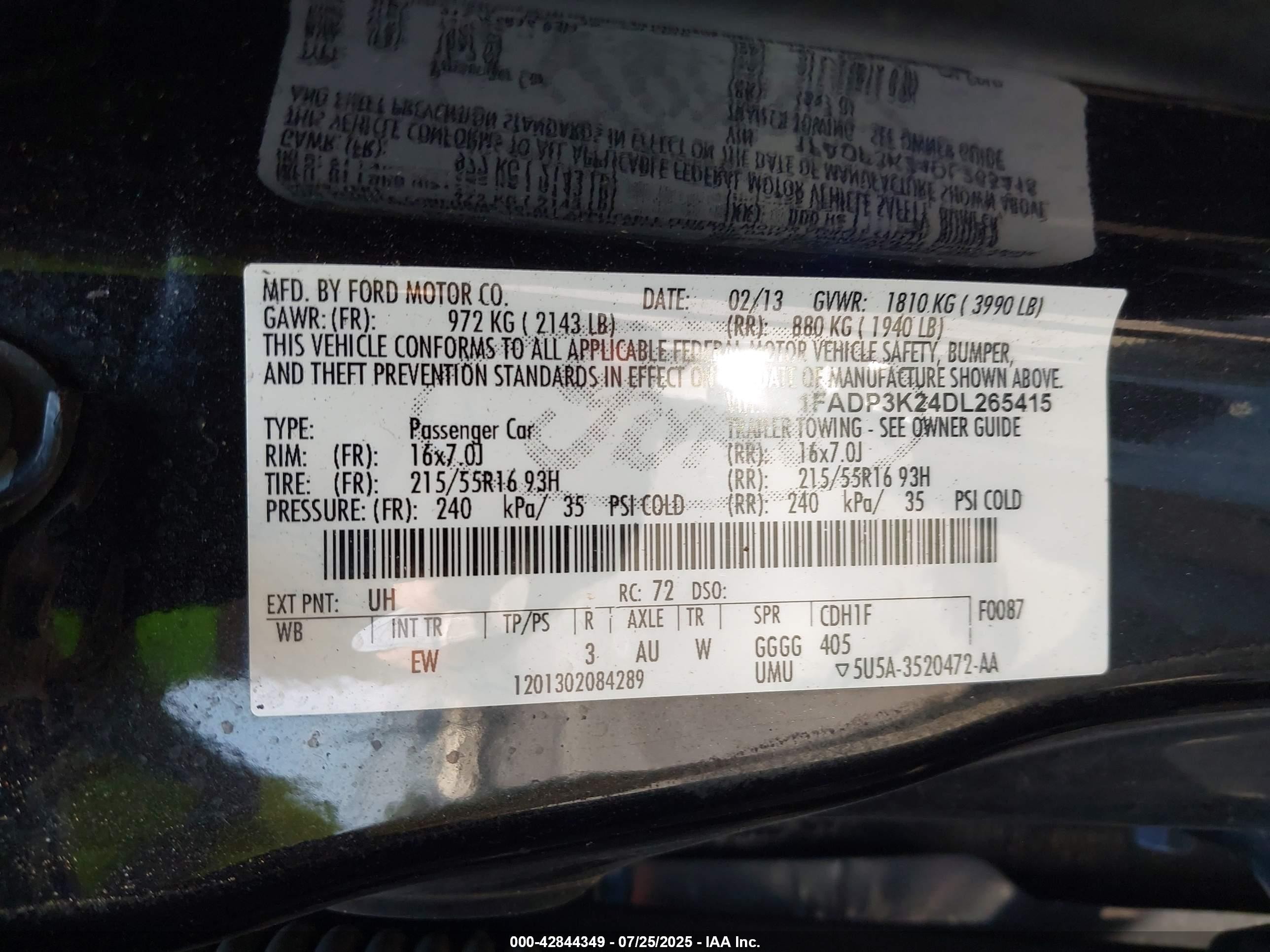 2013 Ford Focus Se Черный vin: 1FADP3K24DL265415