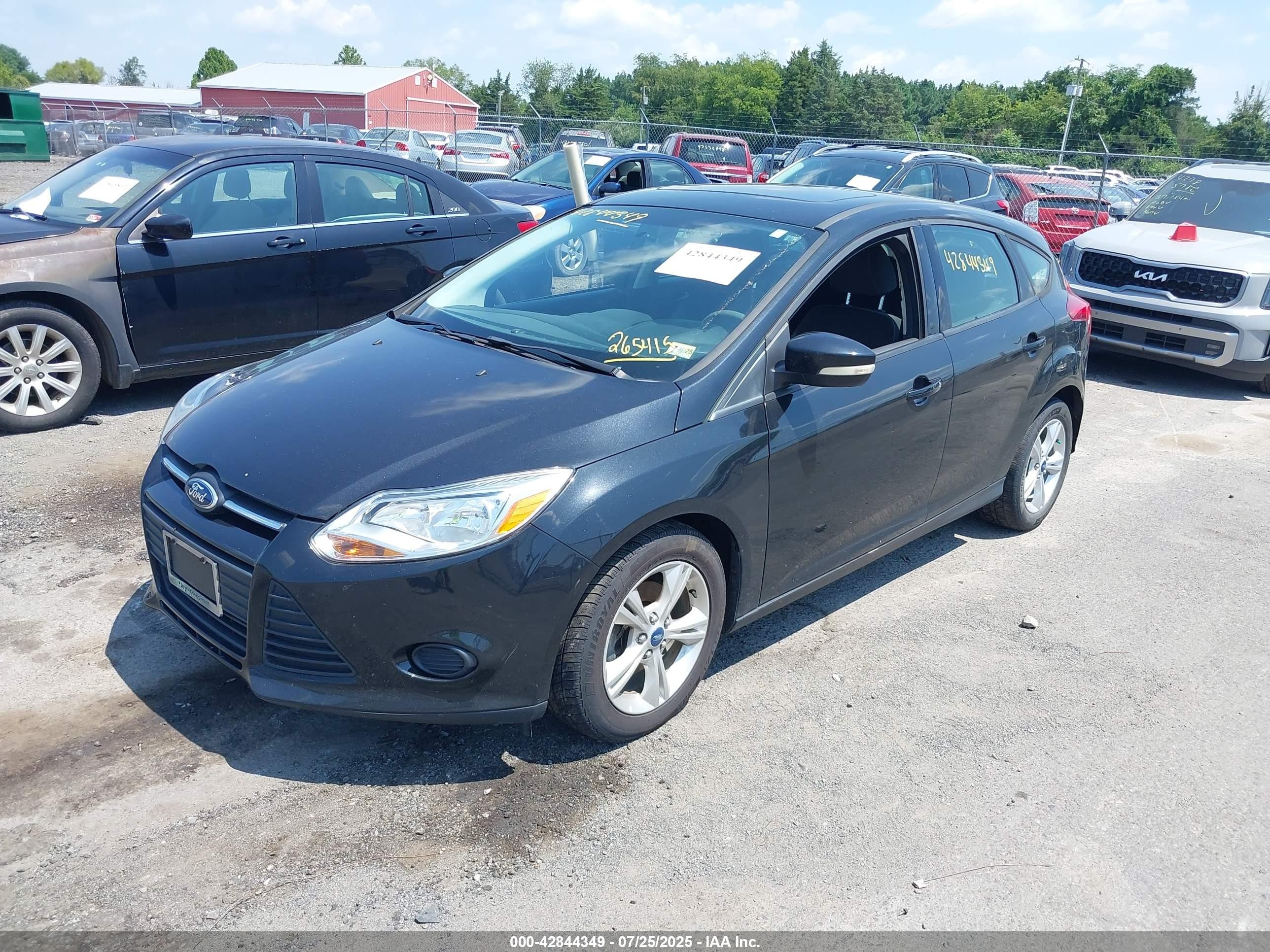 2013 Ford Focus Se Черный vin: 1FADP3K24DL265415