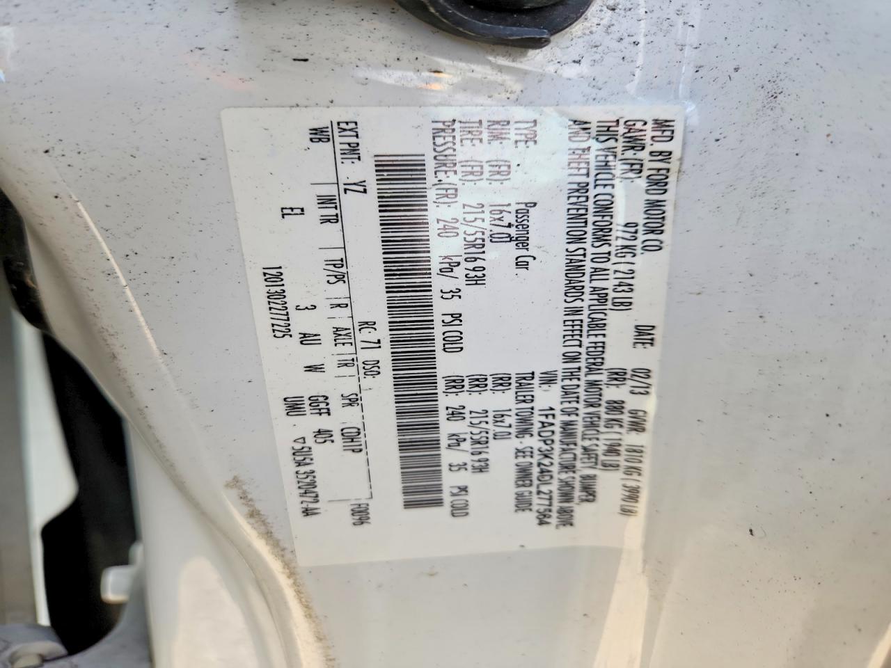 2013 Ford Focus Se Белый vin: 1FADP3K24DL277564