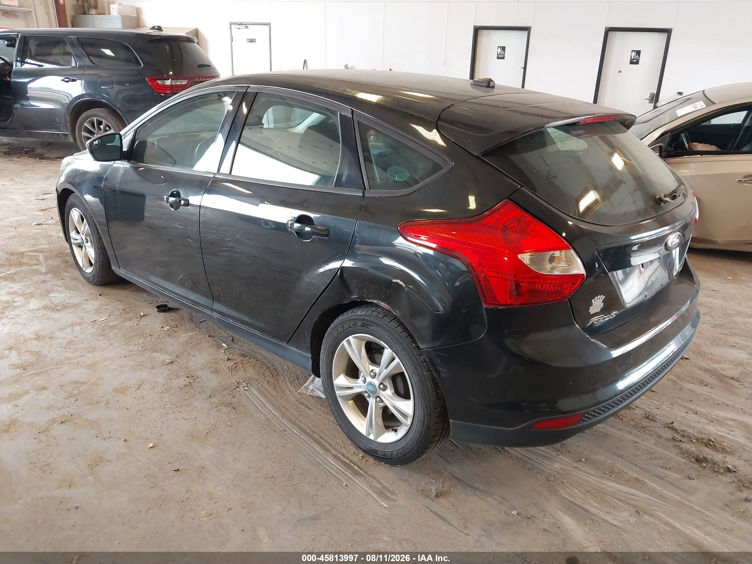 2013 Ford Focus Se Black vin: 1FADP3K24DL289231