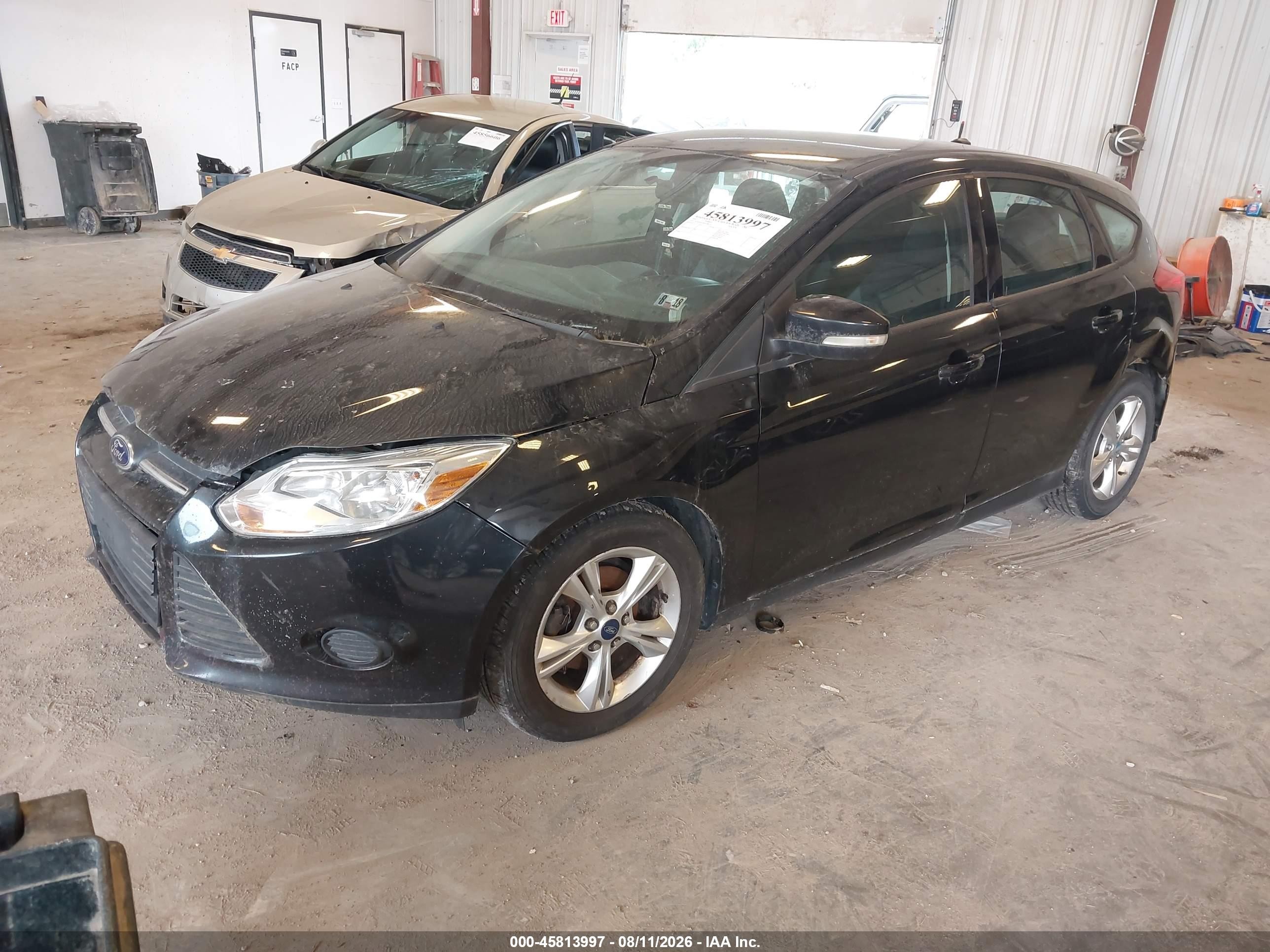 2013 Ford Focus Se Black vin: 1FADP3K24DL289231