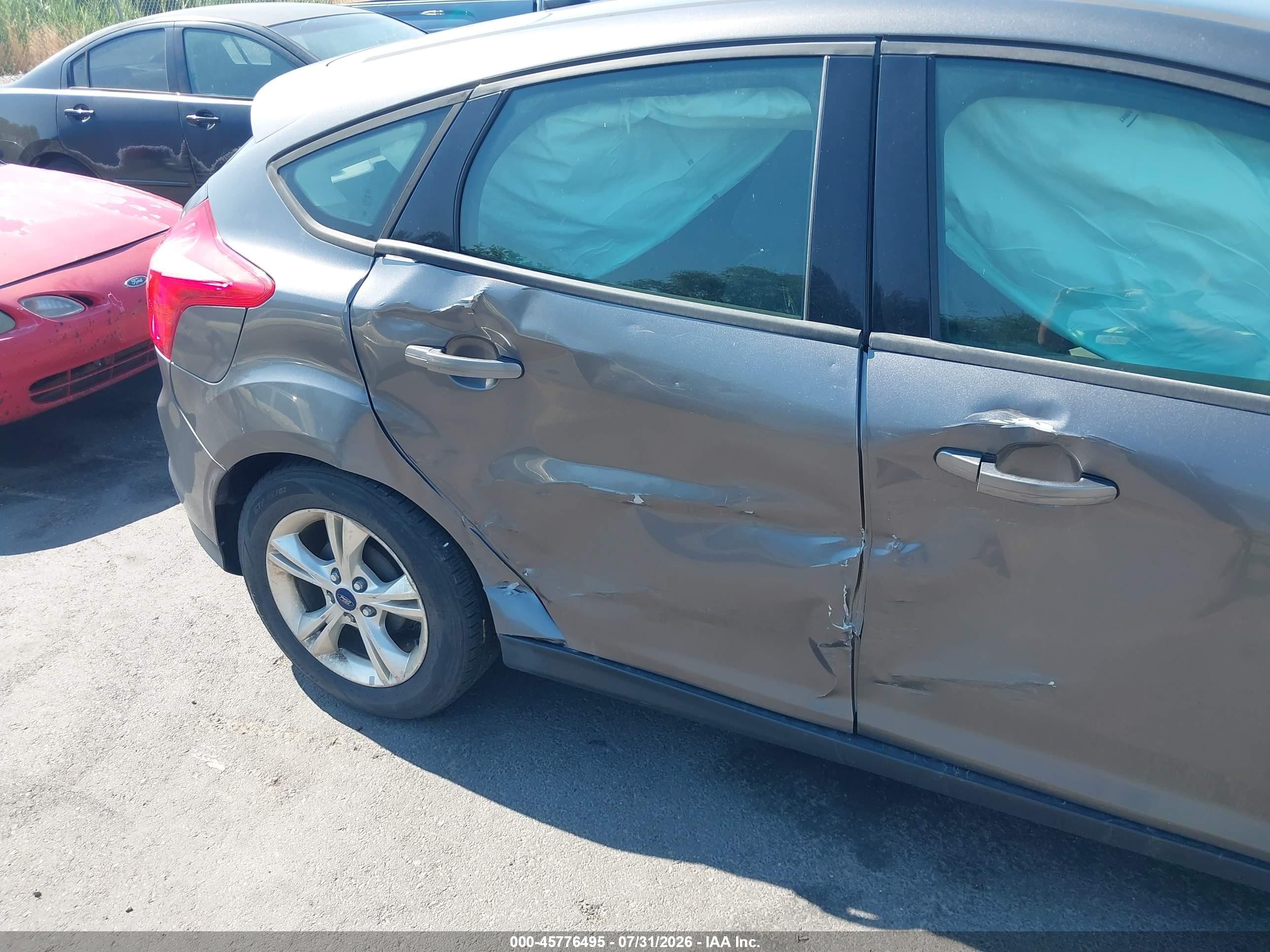 2013 Ford Focus Se Gray vin: 1FADP3K24DL325547