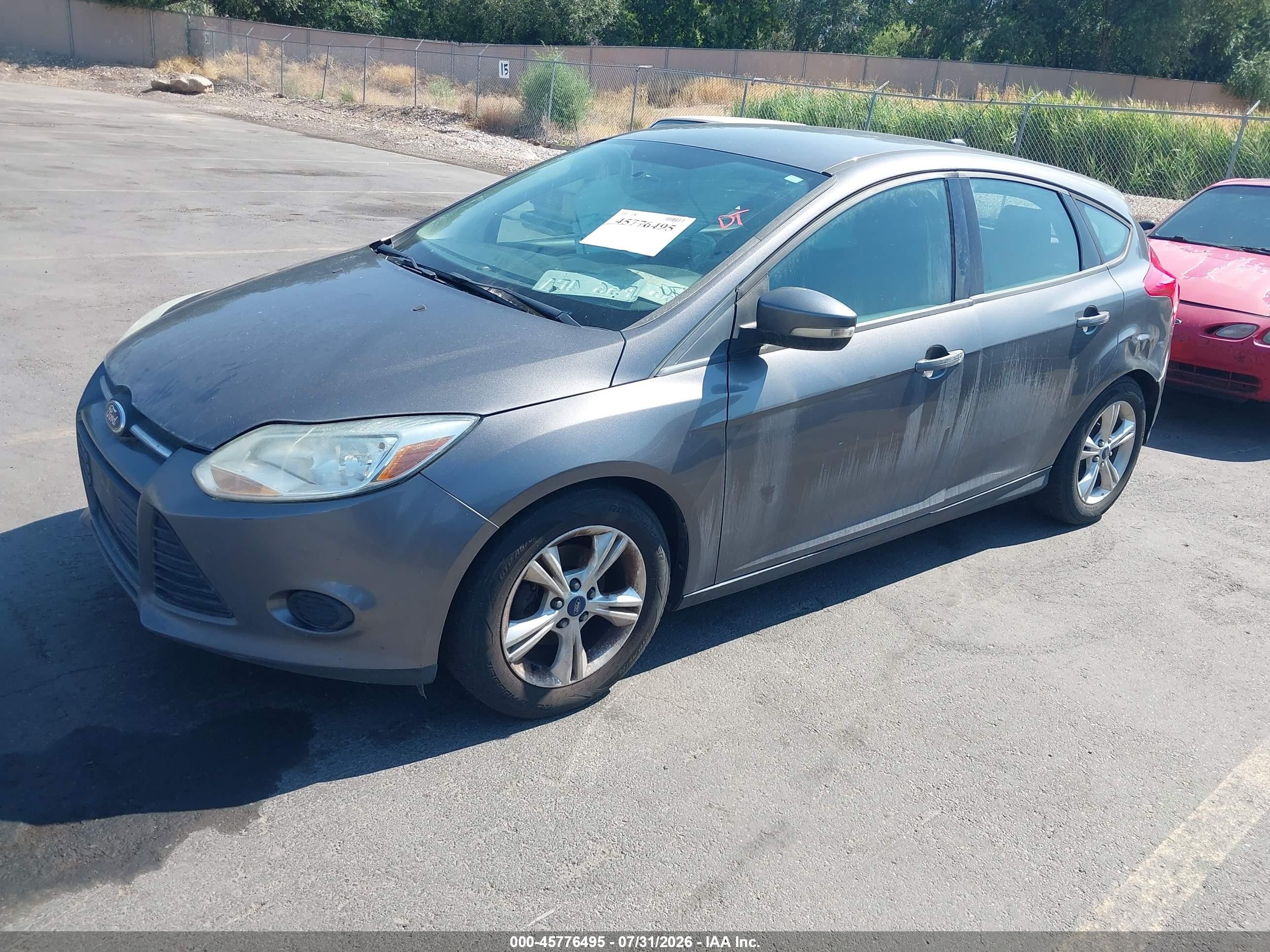 2013 Ford Focus Se Gray vin: 1FADP3K24DL325547