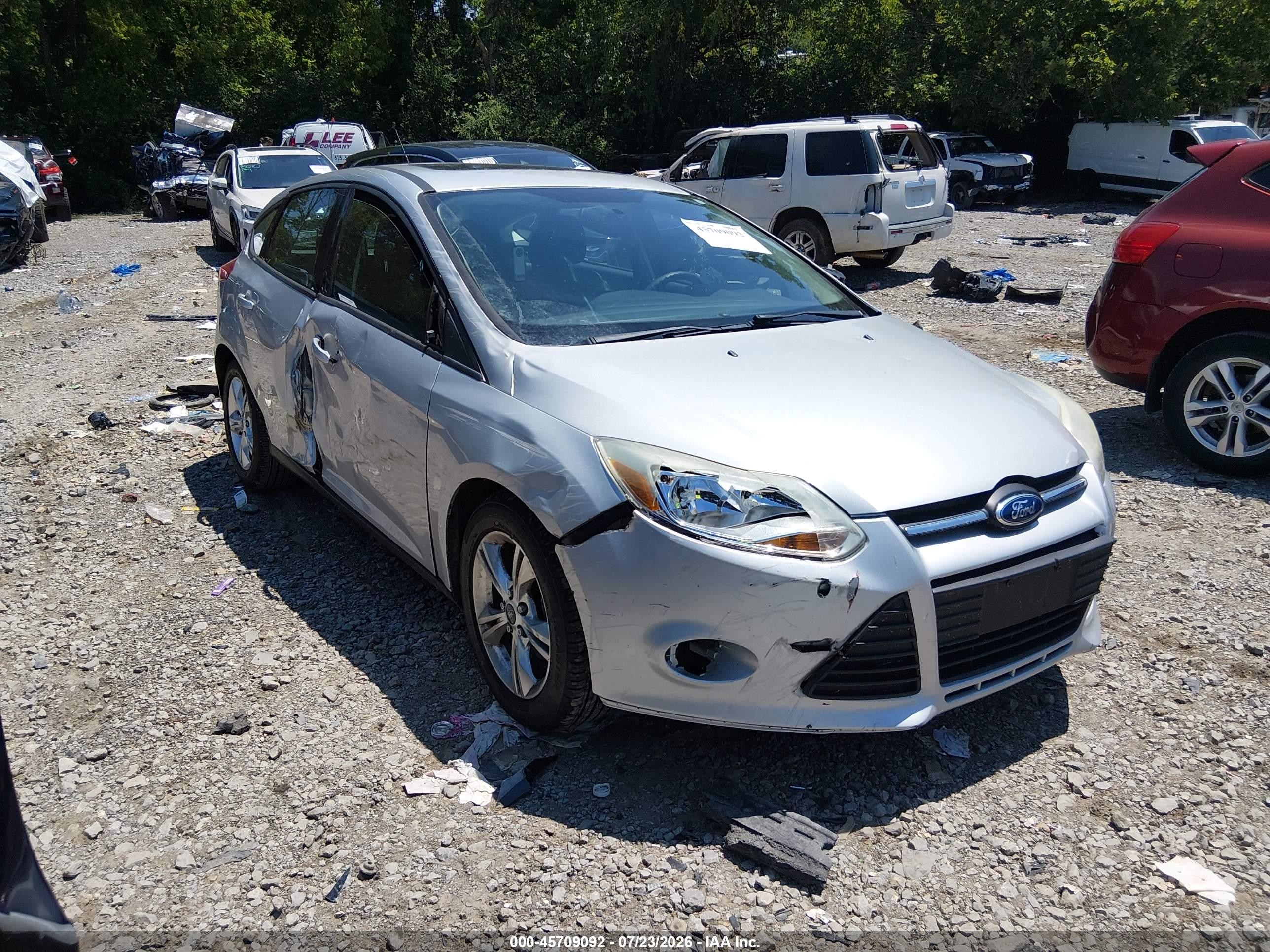 2013 Ford Focus Se Silver vin: 1FADP3K24DL335026