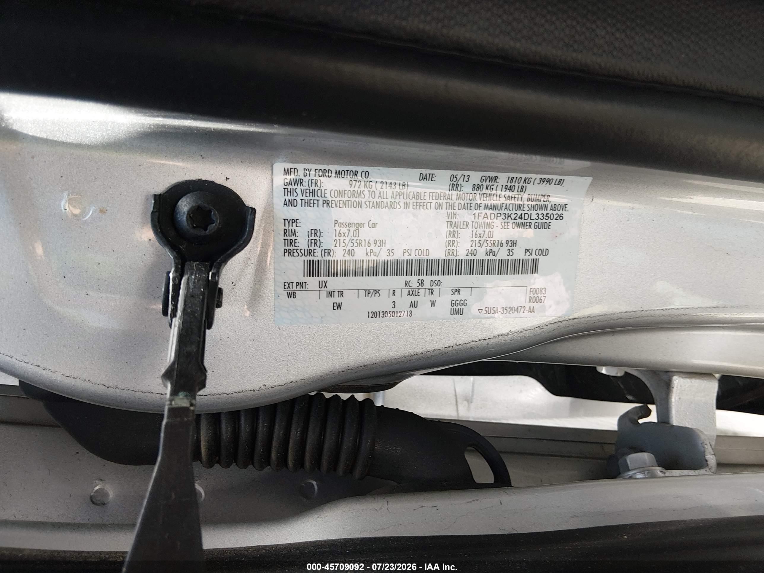 2013 Ford Focus Se Silver vin: 1FADP3K24DL335026