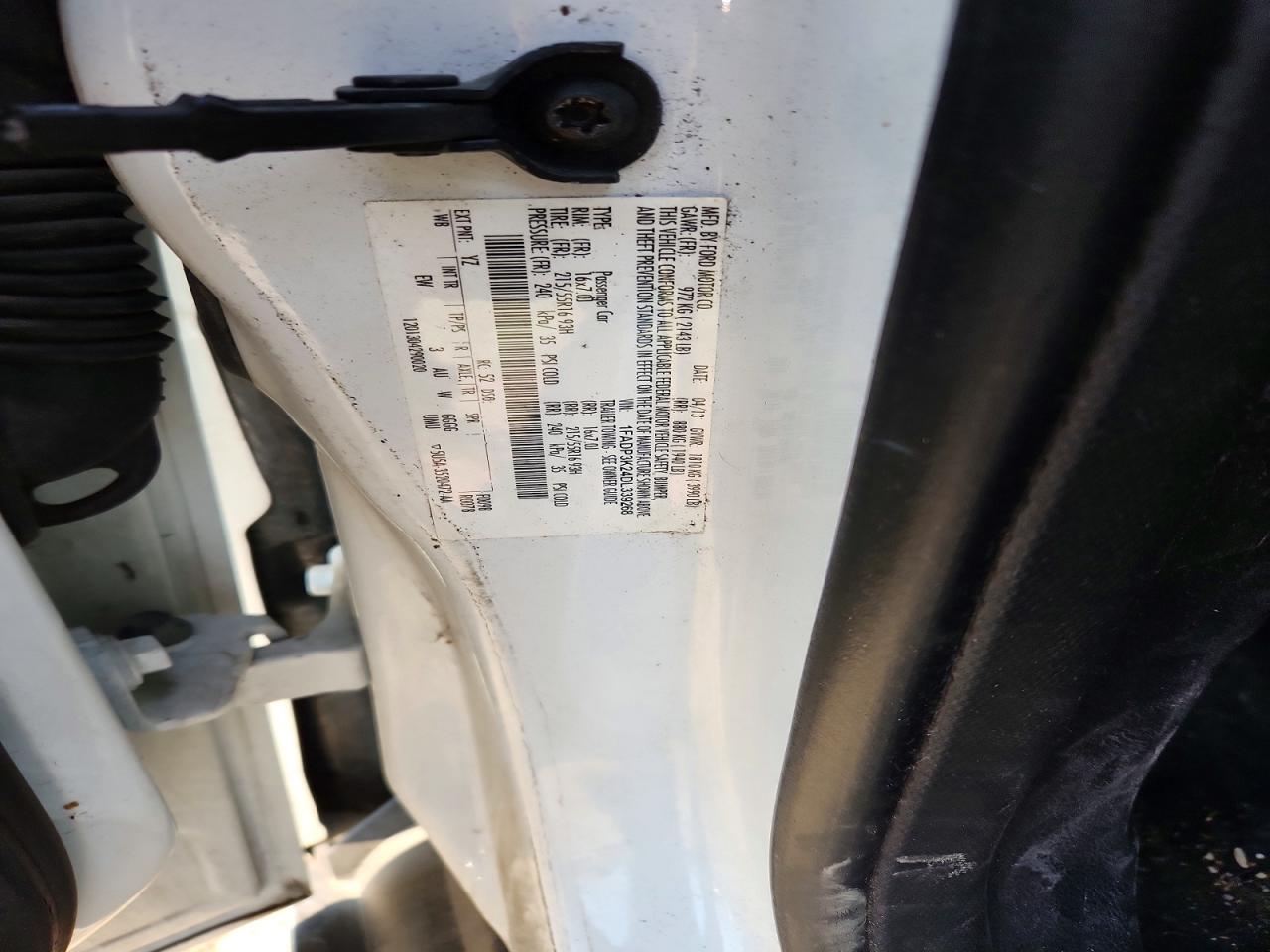 2013 Ford Focus Se White vin: 1FADP3K24DL339268