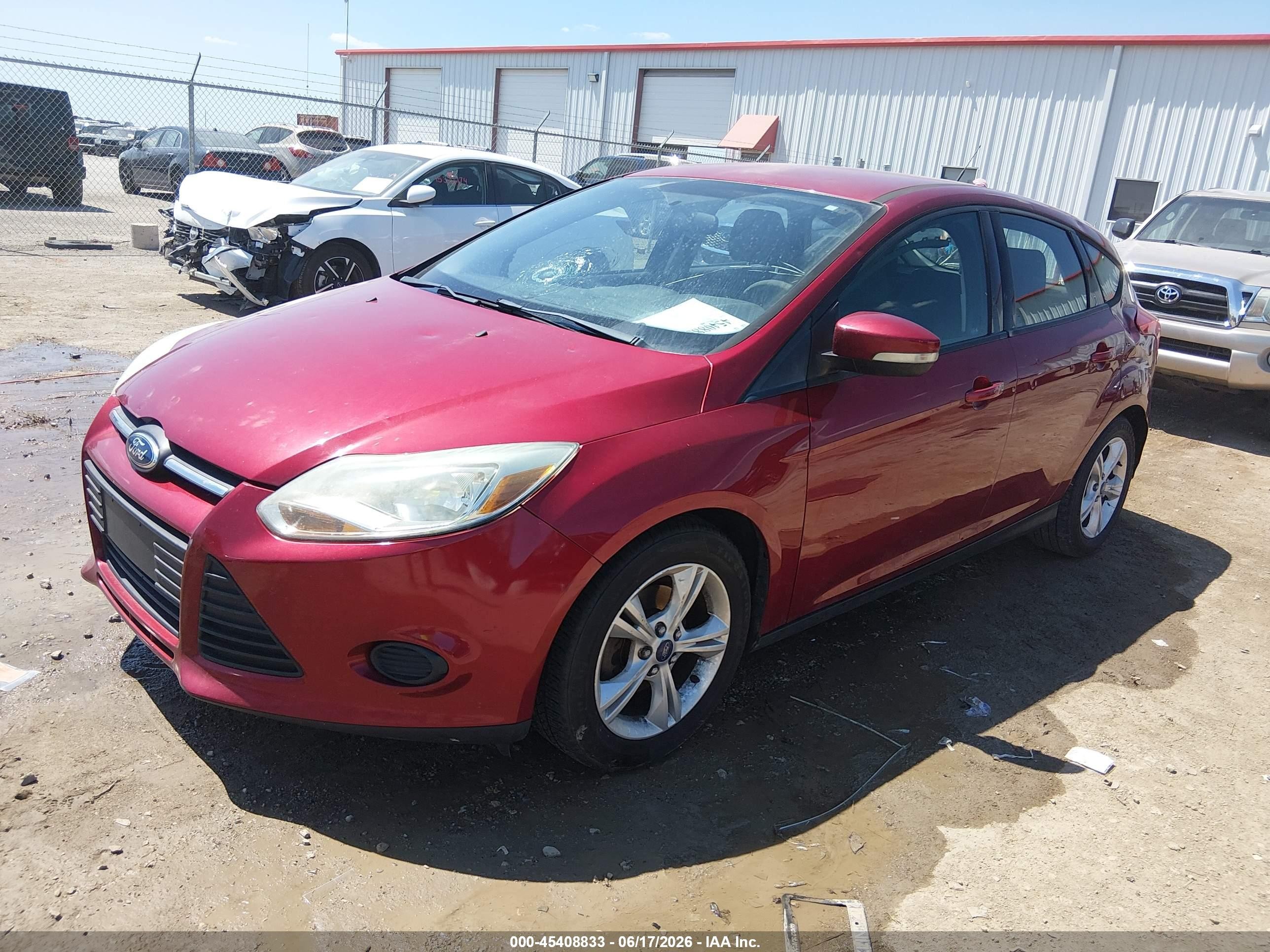 2013 Ford Focus Se Red vin: 1FADP3K24DL373307