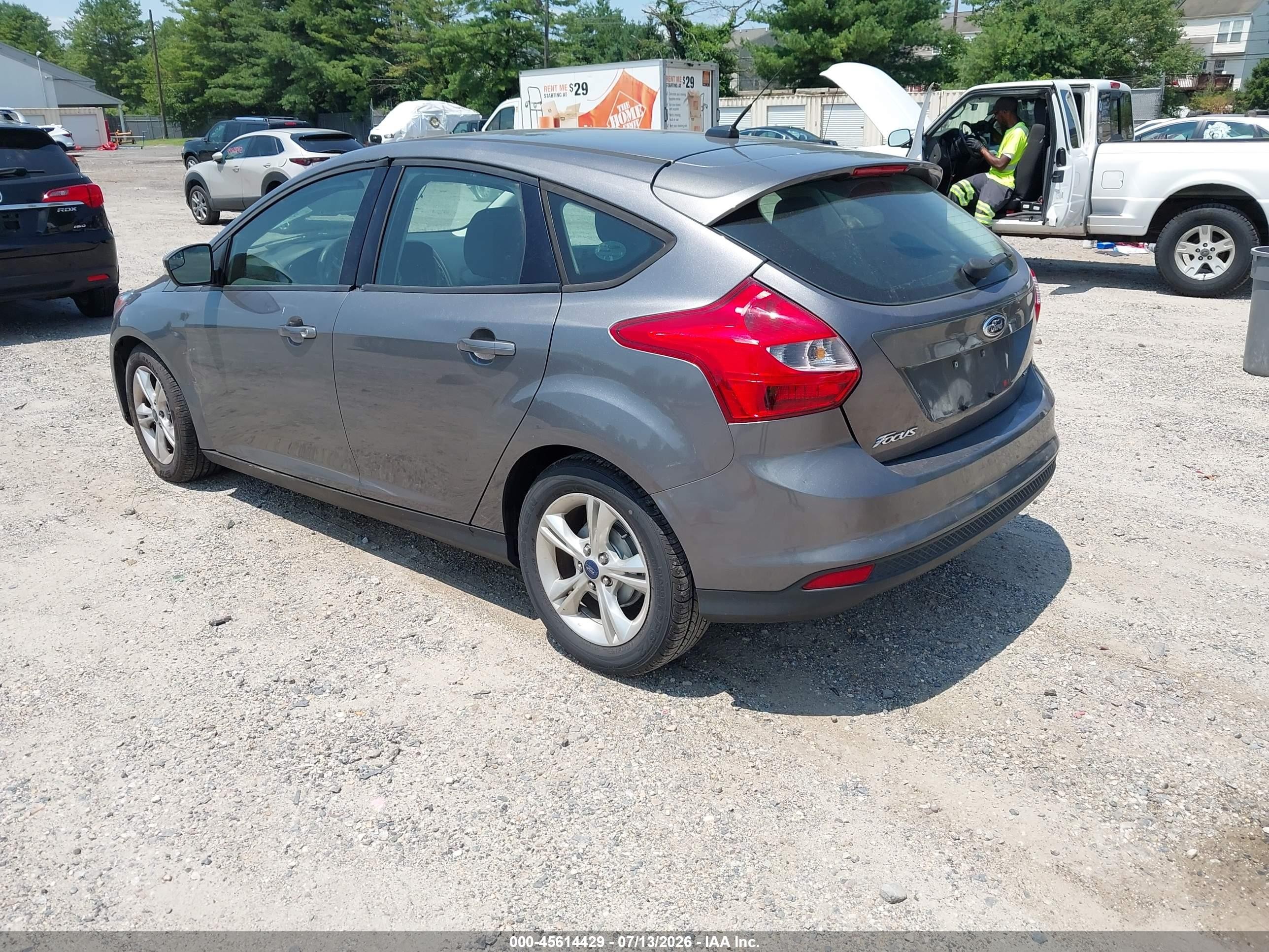 2014 Ford Focus Se Gray vin: 1FADP3K24EL125835