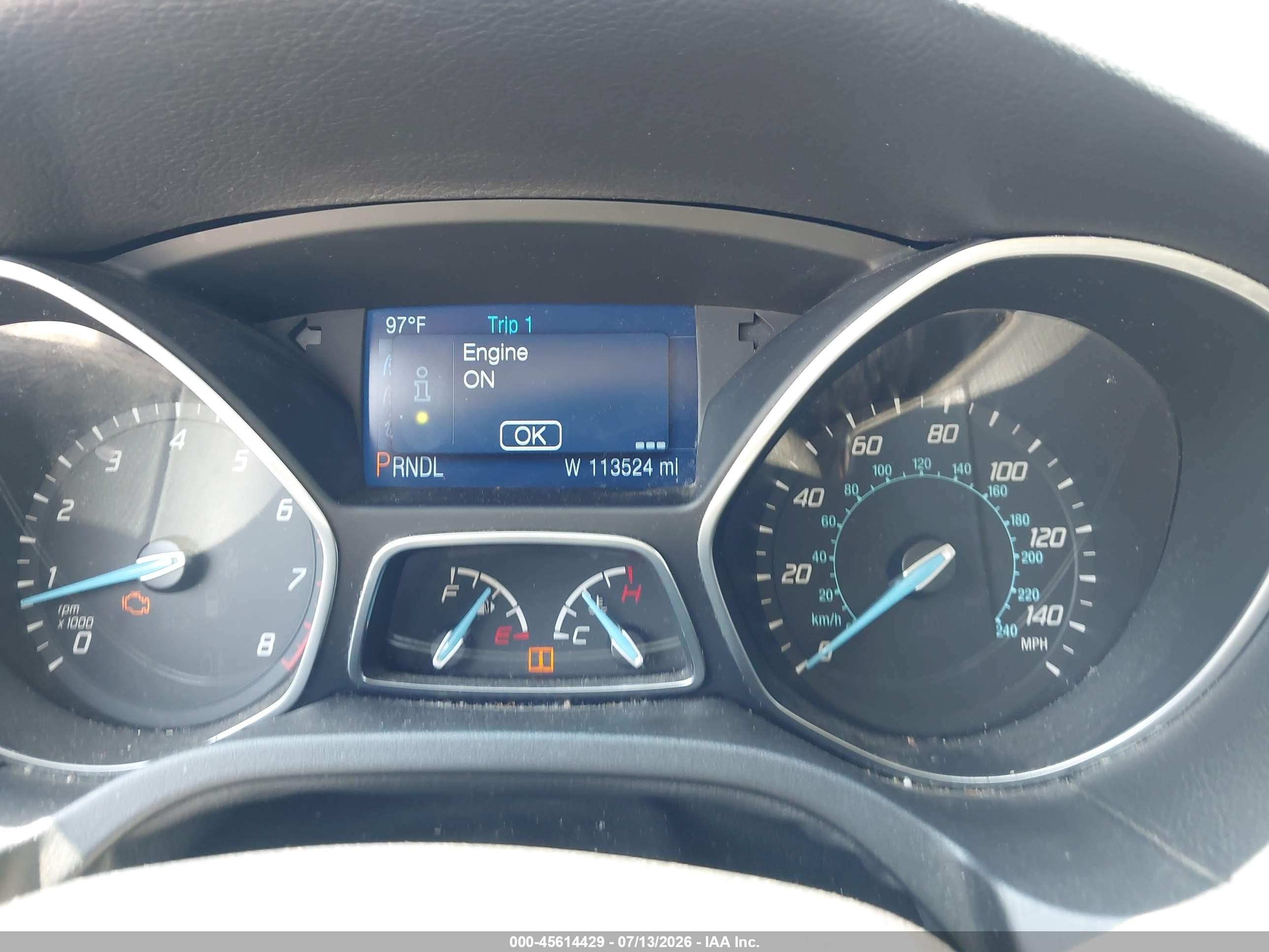 2014 Ford Focus Se Gray vin: 1FADP3K24EL125835