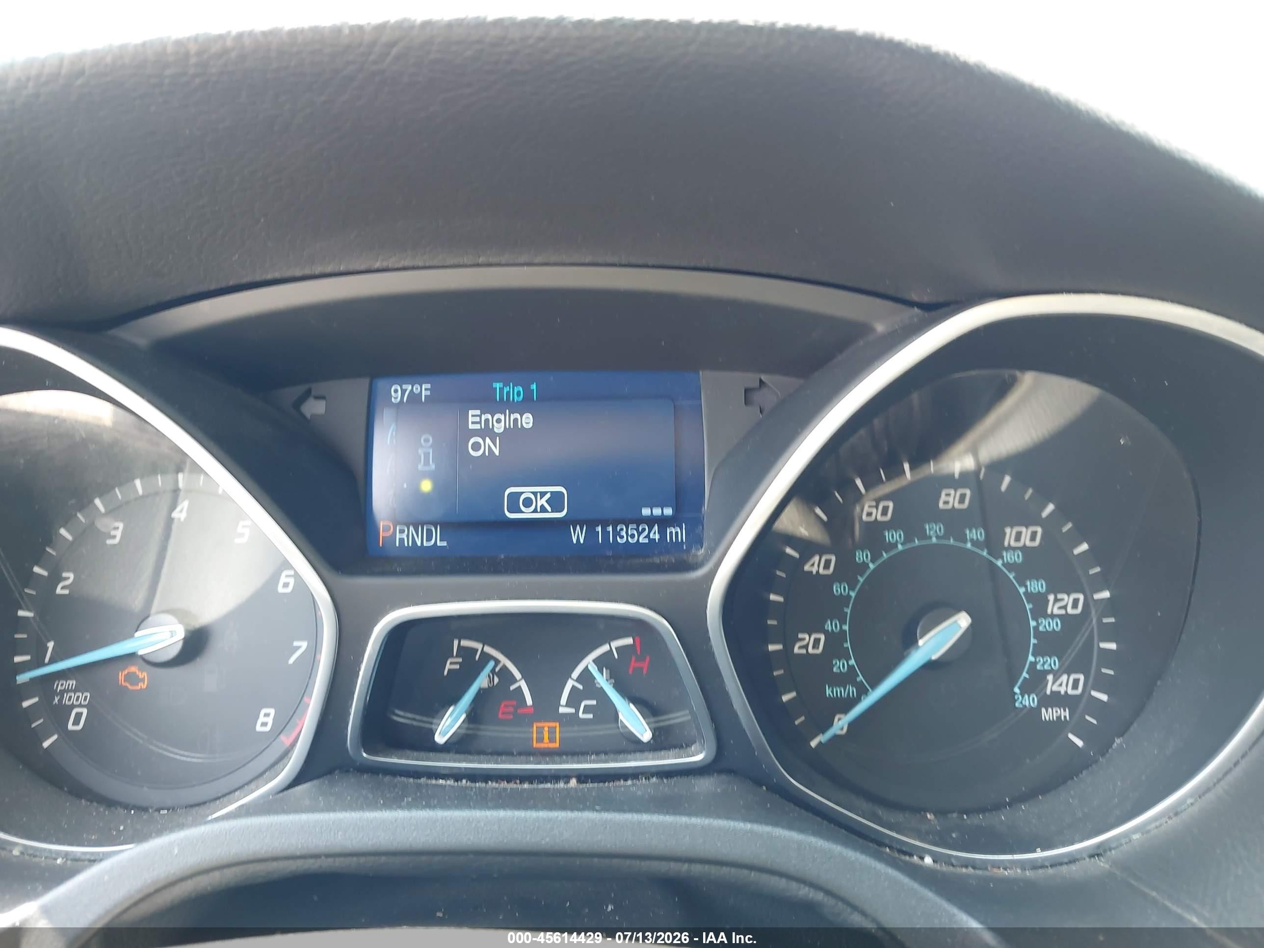 2014 Ford Focus Se Gray vin: 1FADP3K24EL125835