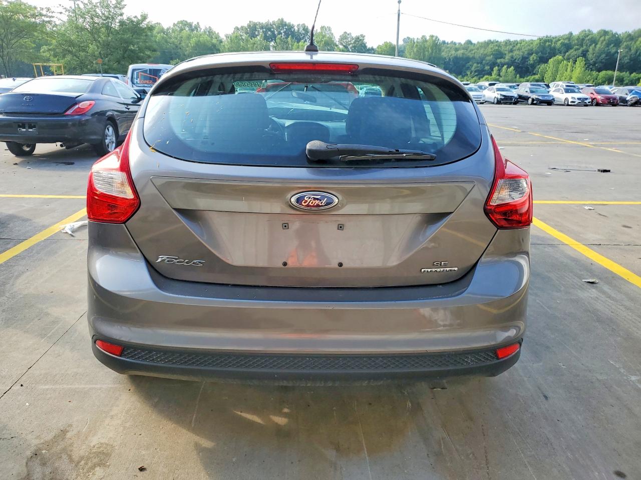 2014 Ford Focus Se Gray vin: 1FADP3K24EL155160