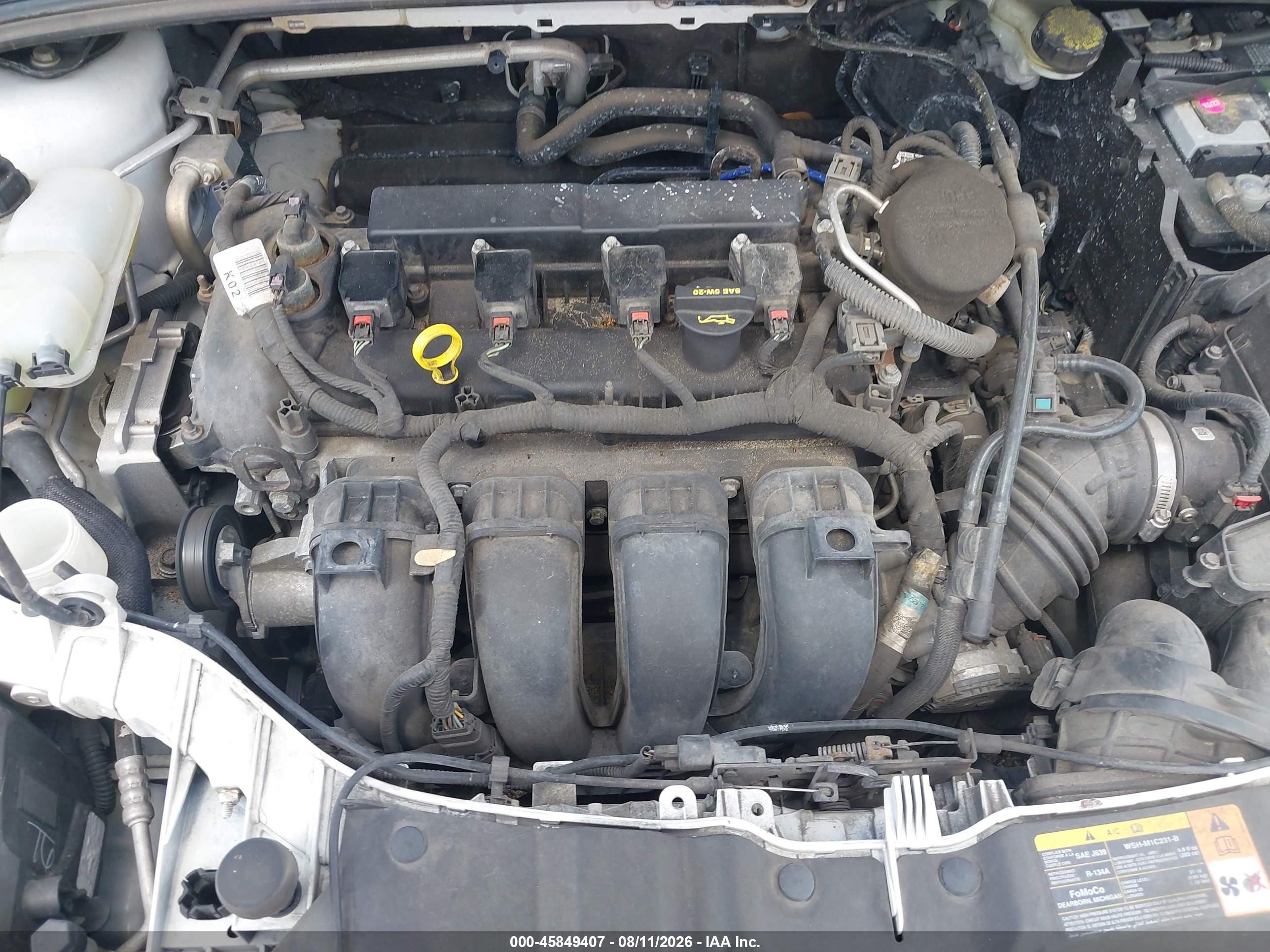 2014 Ford Focus Se White vin: 1FADP3K24EL192564