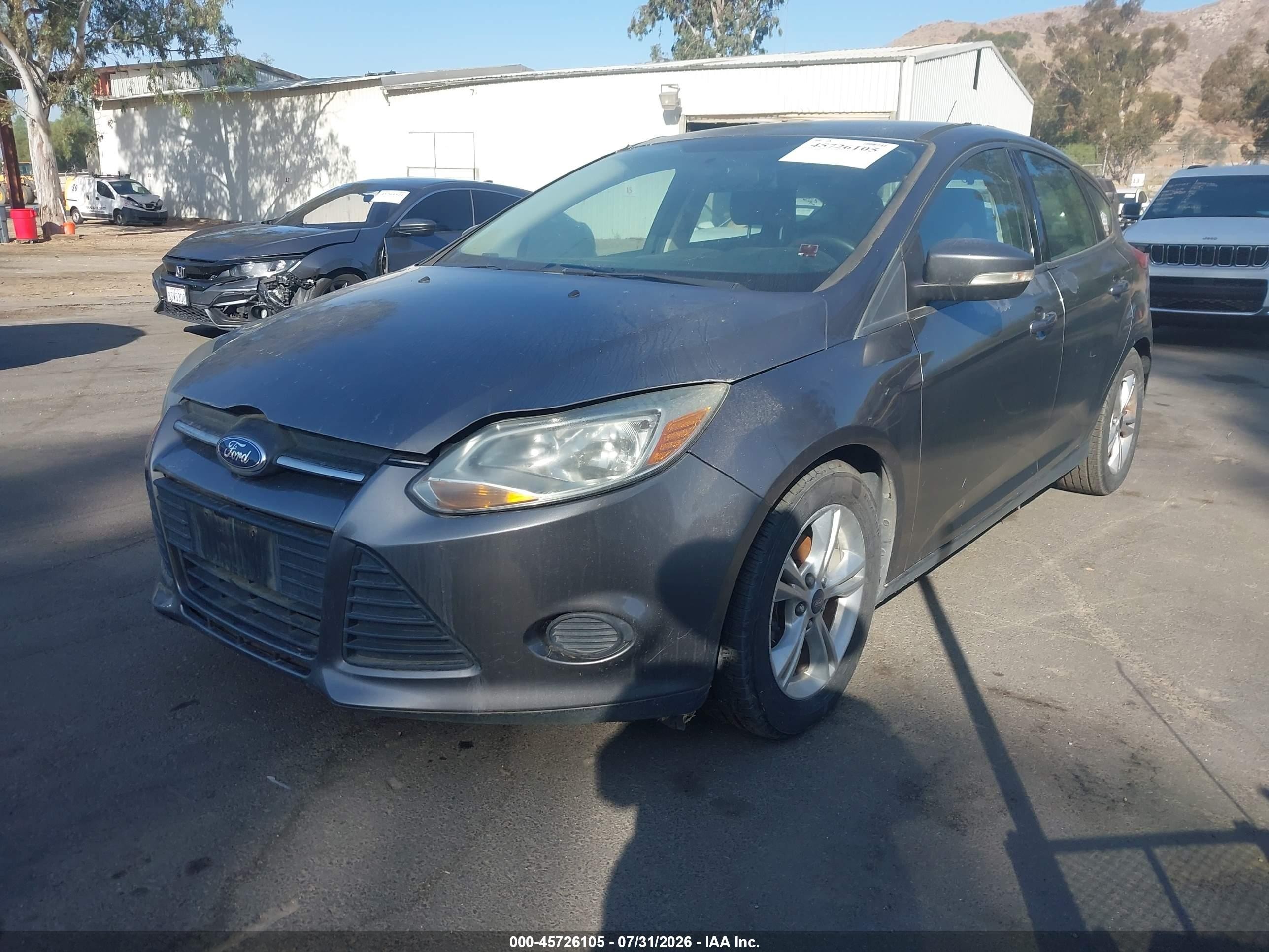 2014 Ford Focus Se White vin: 1FADP3K24EL230150