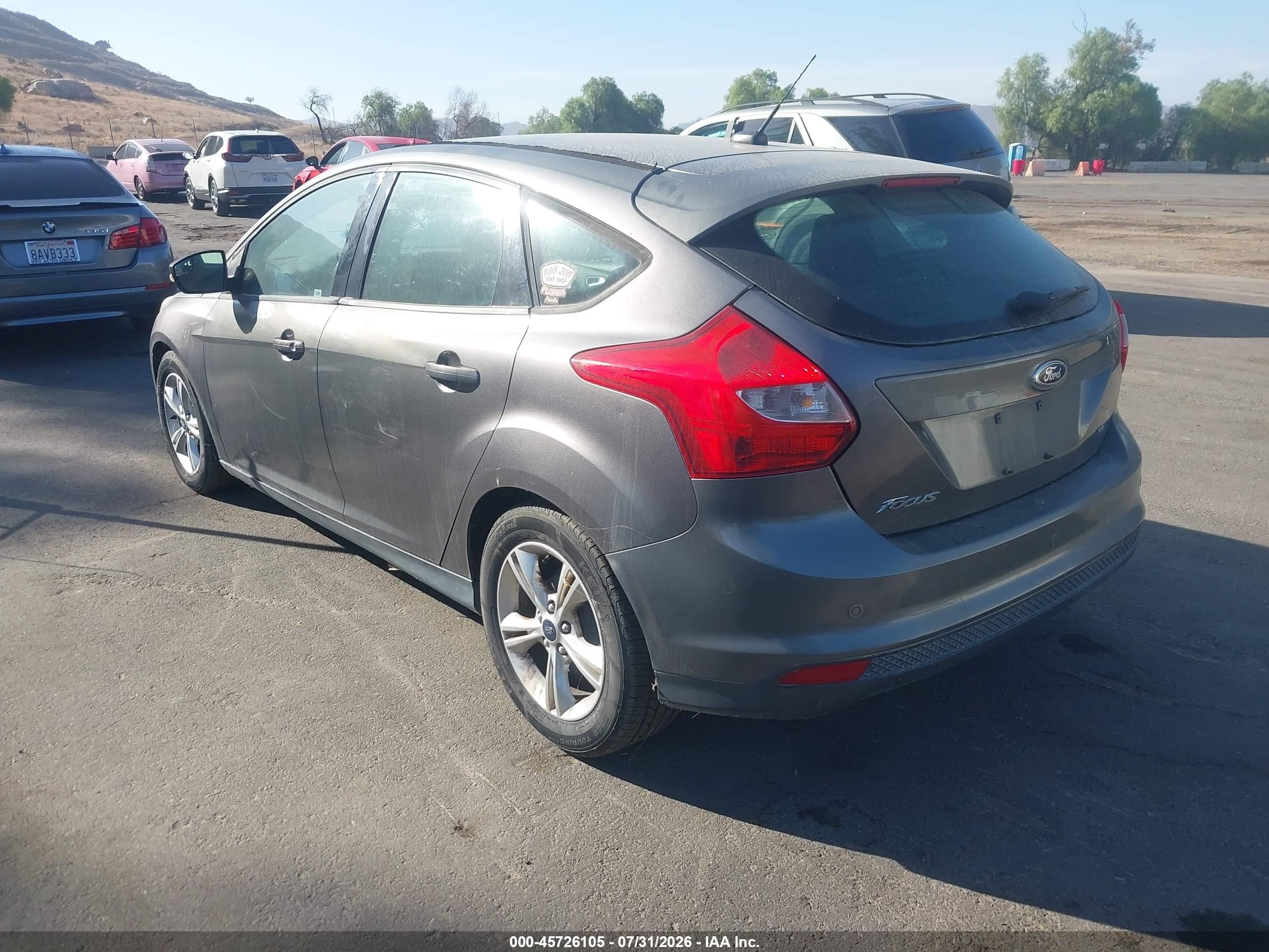 2014 Ford Focus Se White vin: 1FADP3K24EL230150