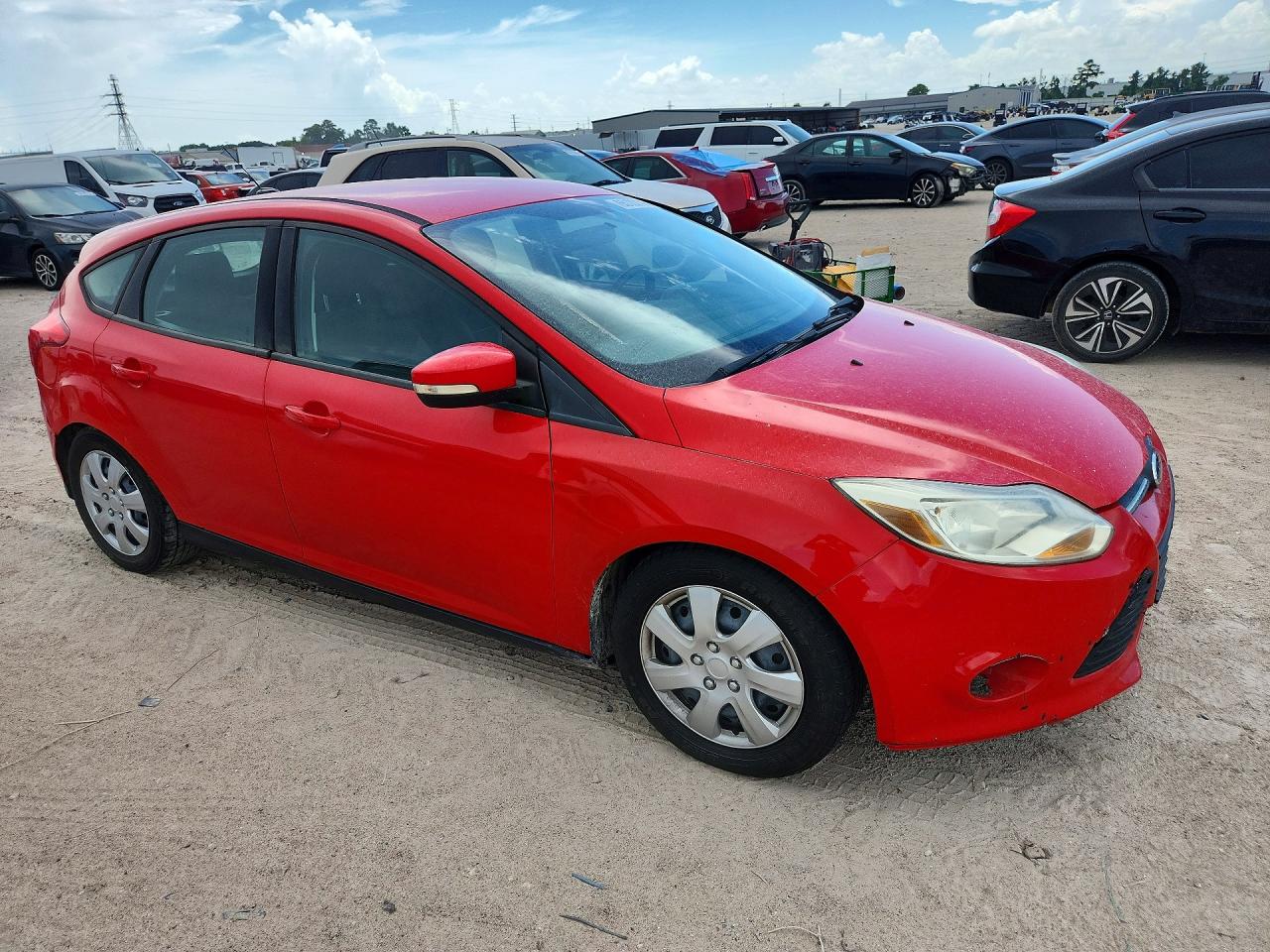 2014 Ford Focus Se Red vin: 1FADP3K24EL246929