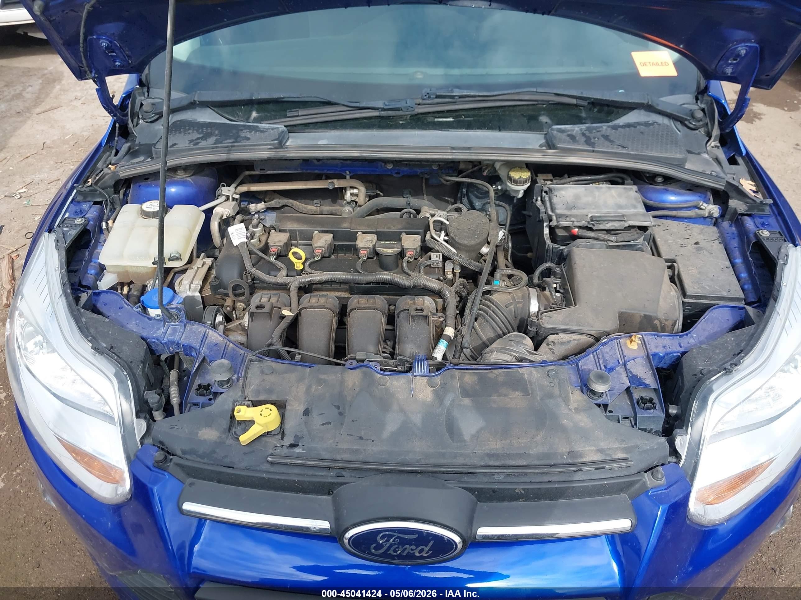 2014 Ford Focus Se Blue vin: 1FADP3K24EL276092