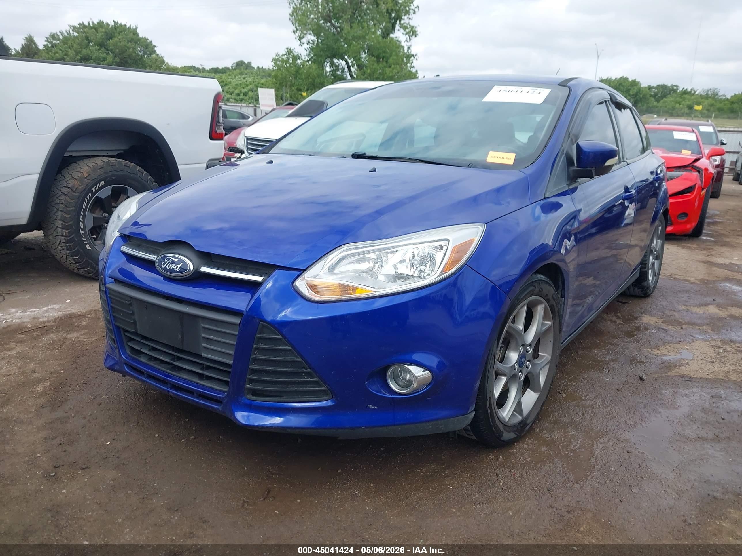 2014 Ford Focus Se Blue vin: 1FADP3K24EL276092