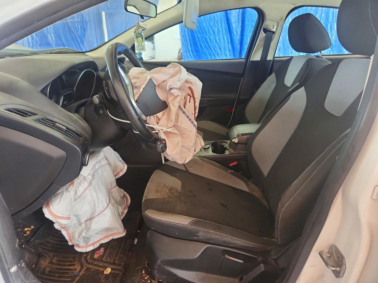 2014 Ford Focus White vin: 1FADP3K24EL286413