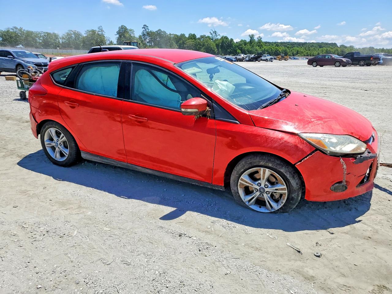 2014 Ford Focus Se Red vin: 1FADP3K24EL287013