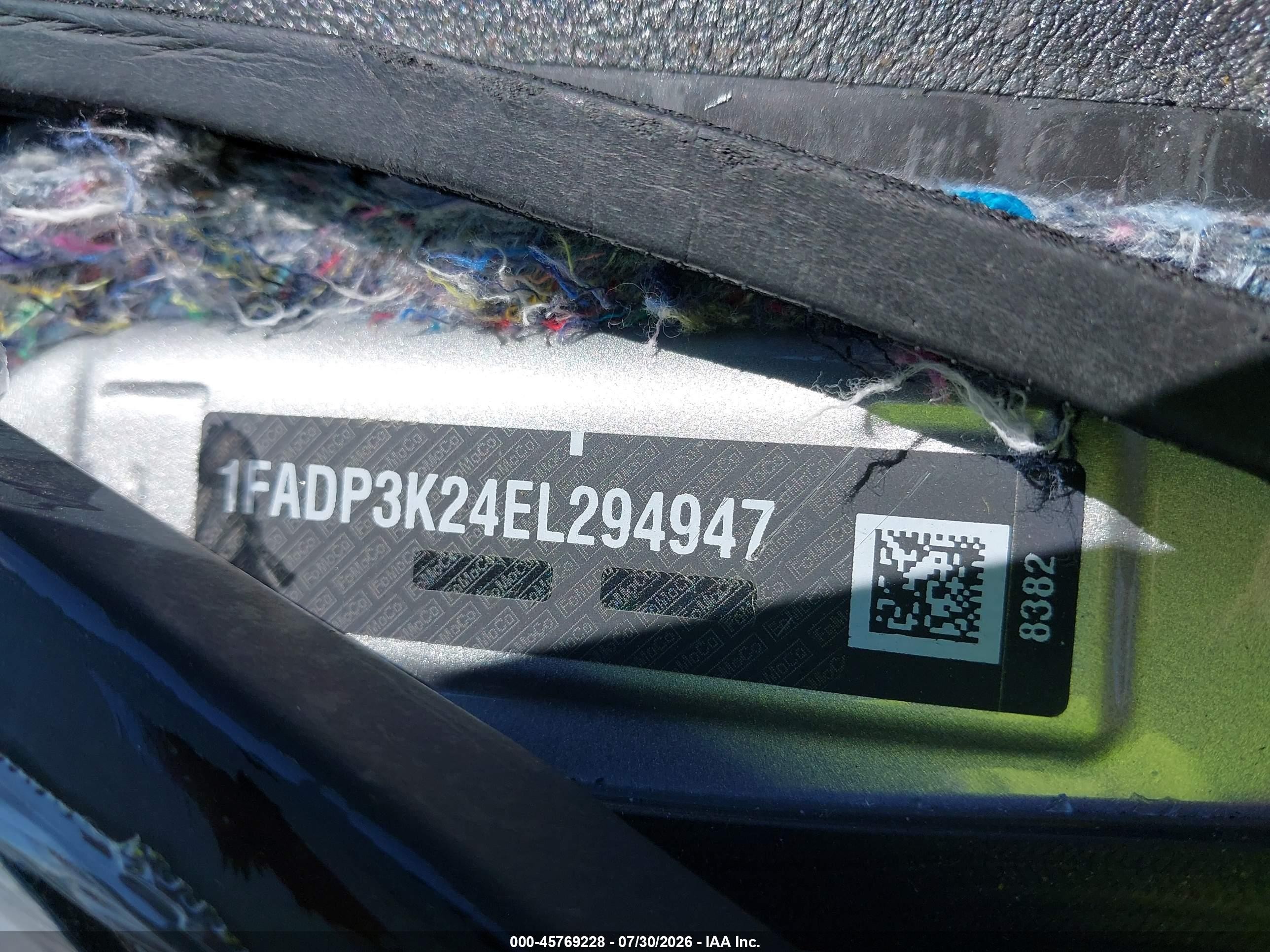 2014 Ford Focus Se Silver vin: 1FADP3K24EL294947