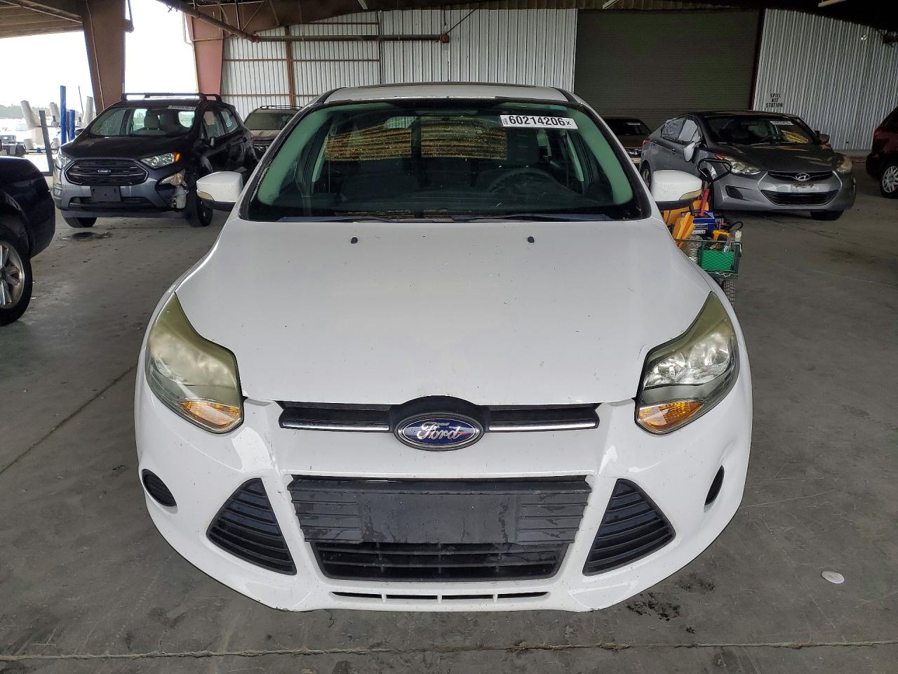 2014 Ford Focus Se White vin: 1FADP3K24EL322438