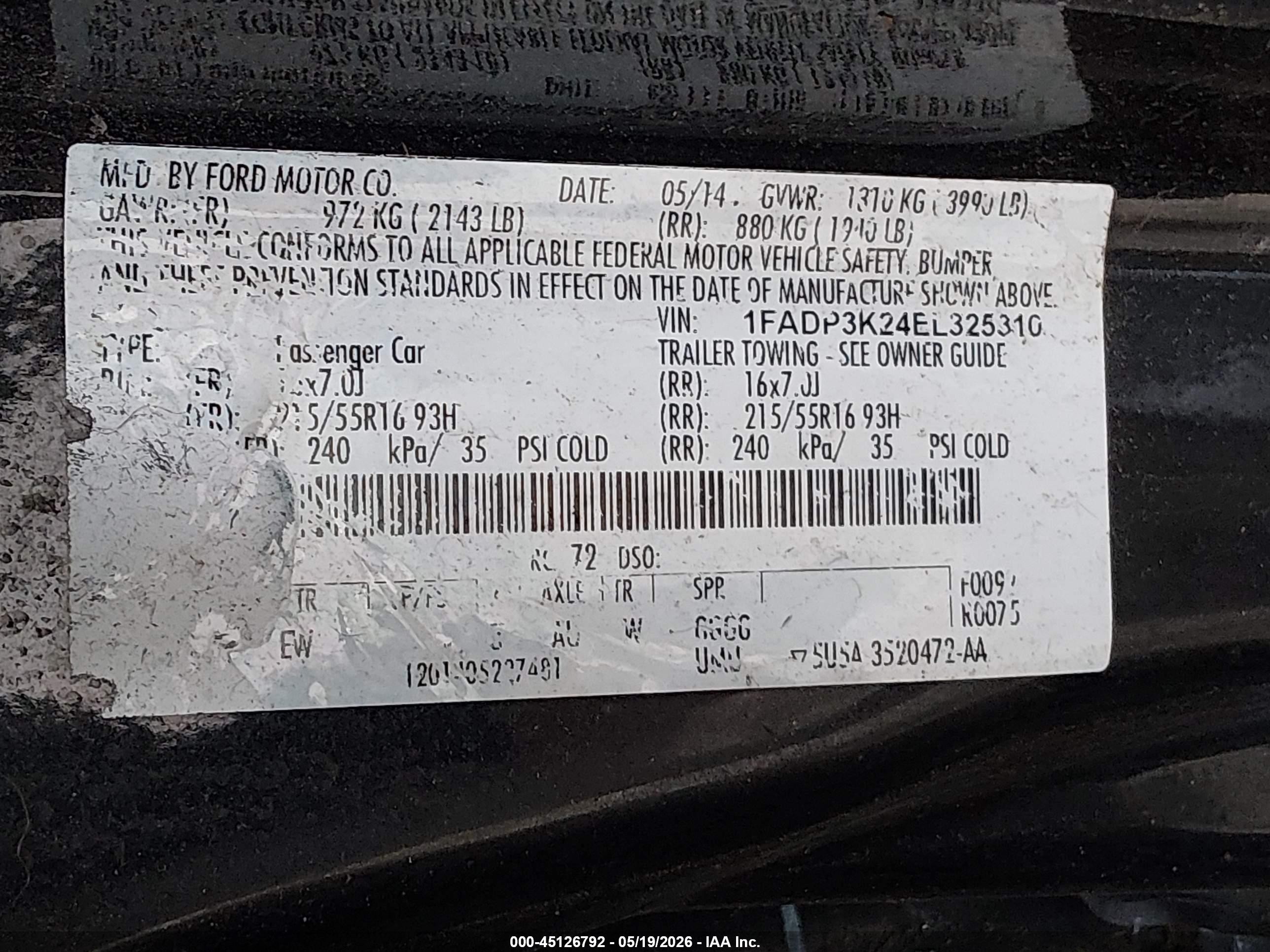 2014 Ford Focus Se Black vin: 1FADP3K24EL325310