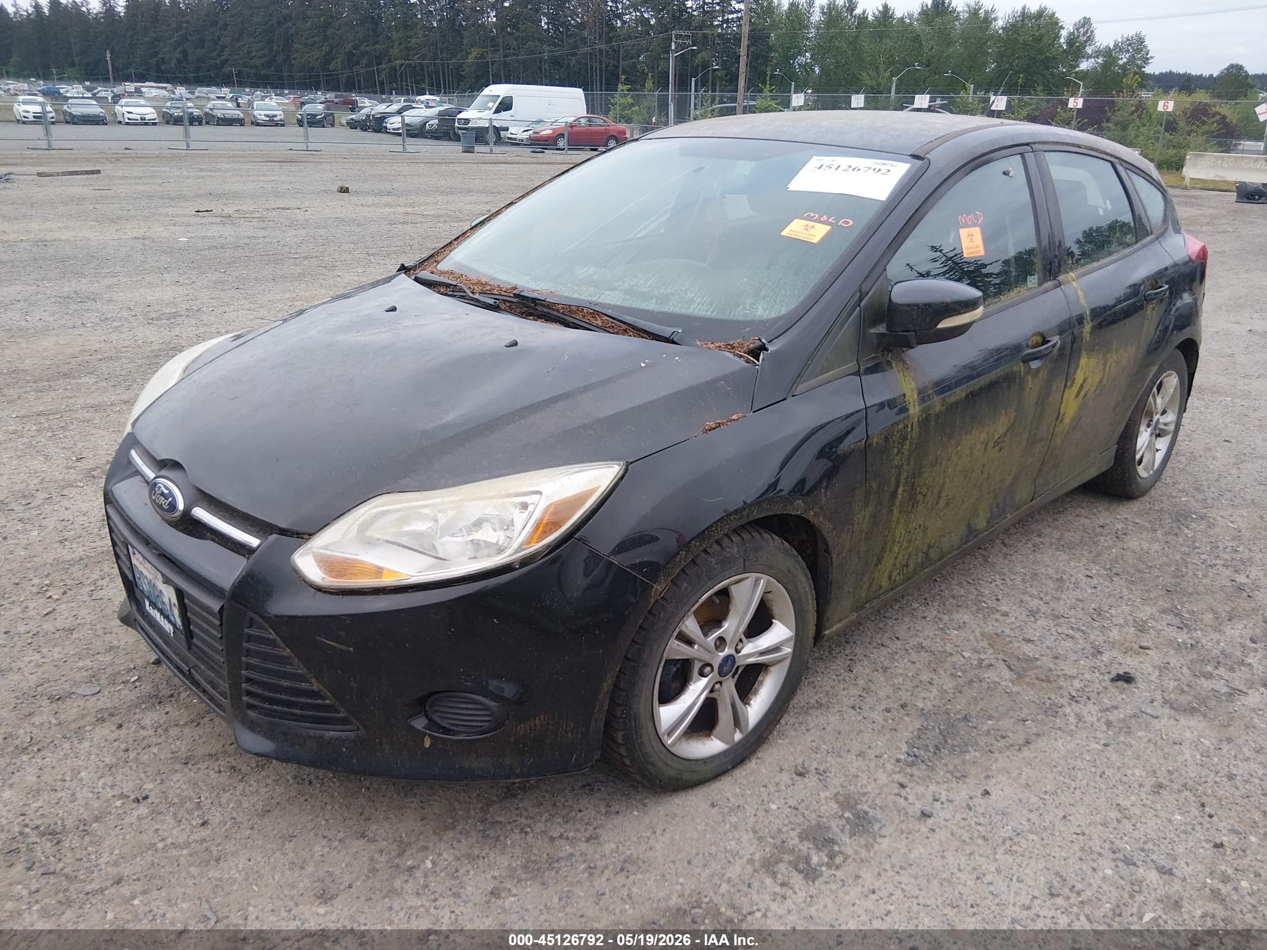2014 Ford Focus Se Black vin: 1FADP3K24EL325310