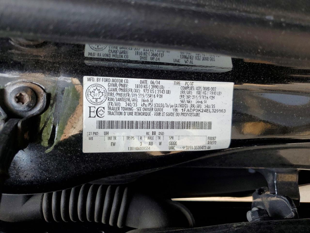 2014 Ford Focus Se Black vin: 1FADP3K24EL329163