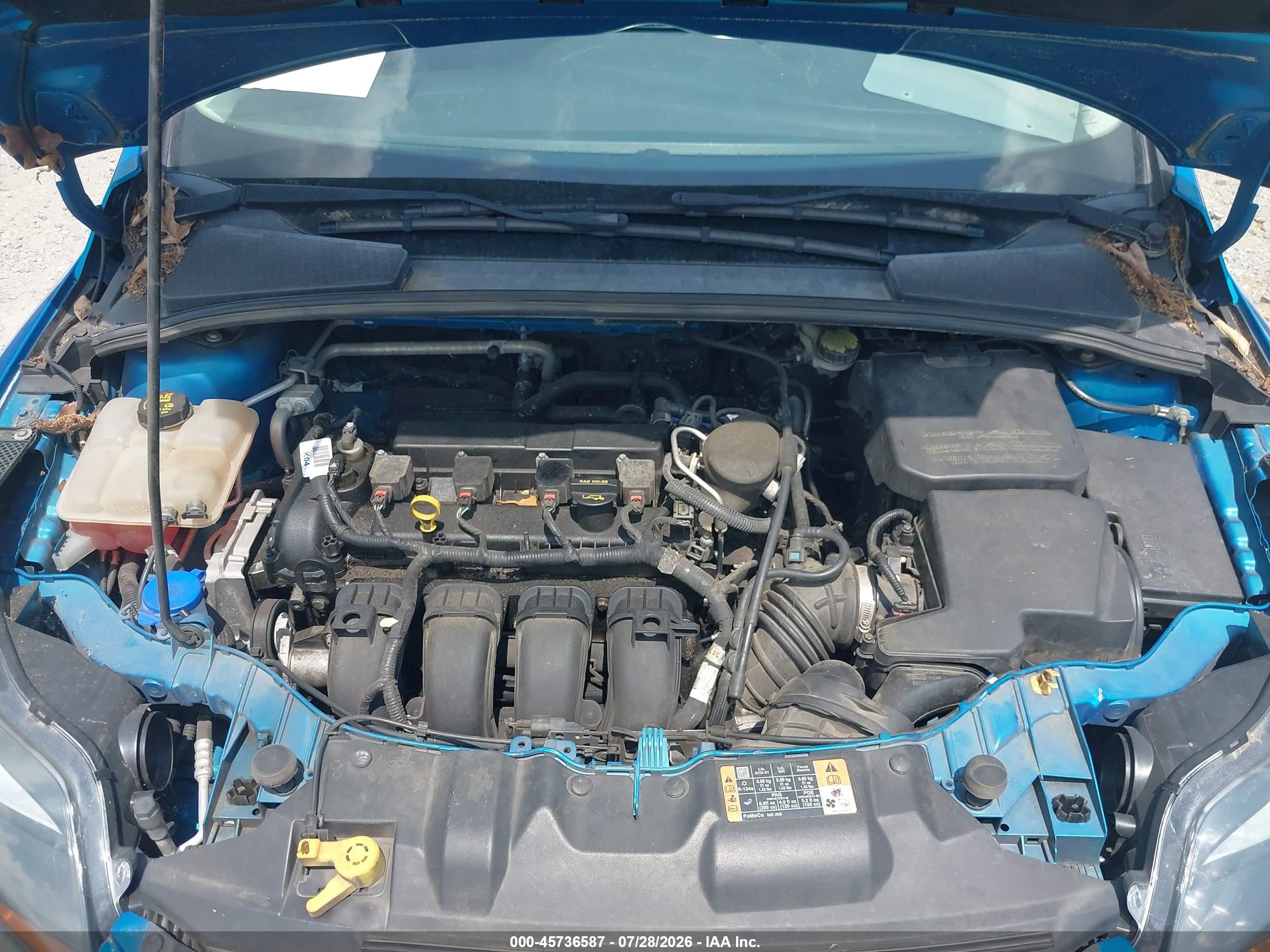 2014 Ford Focus Se Синий vin: 1FADP3K24EL360154