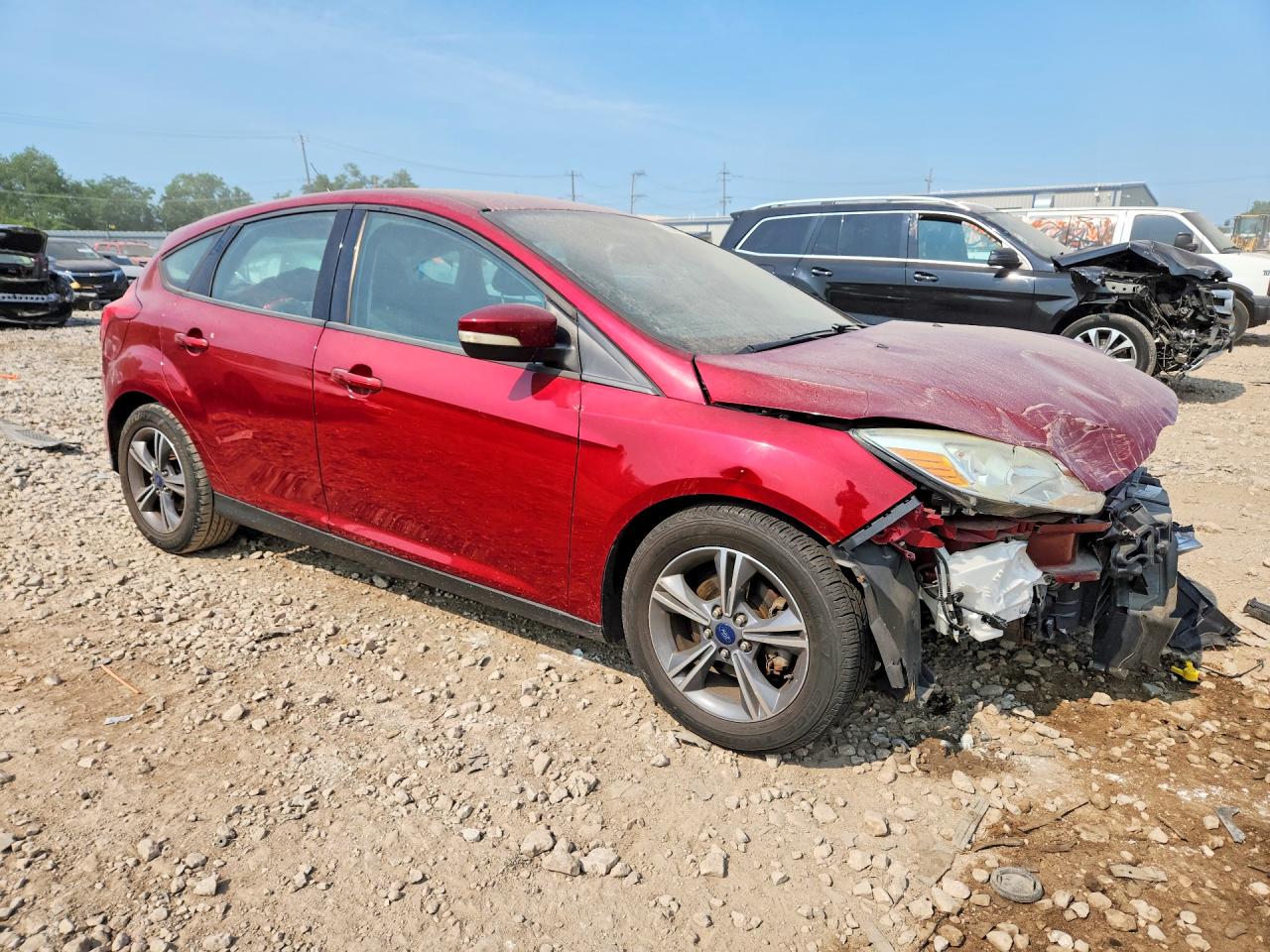 2014 Ford Focus Se Red vin: 1FADP3K24EL369923