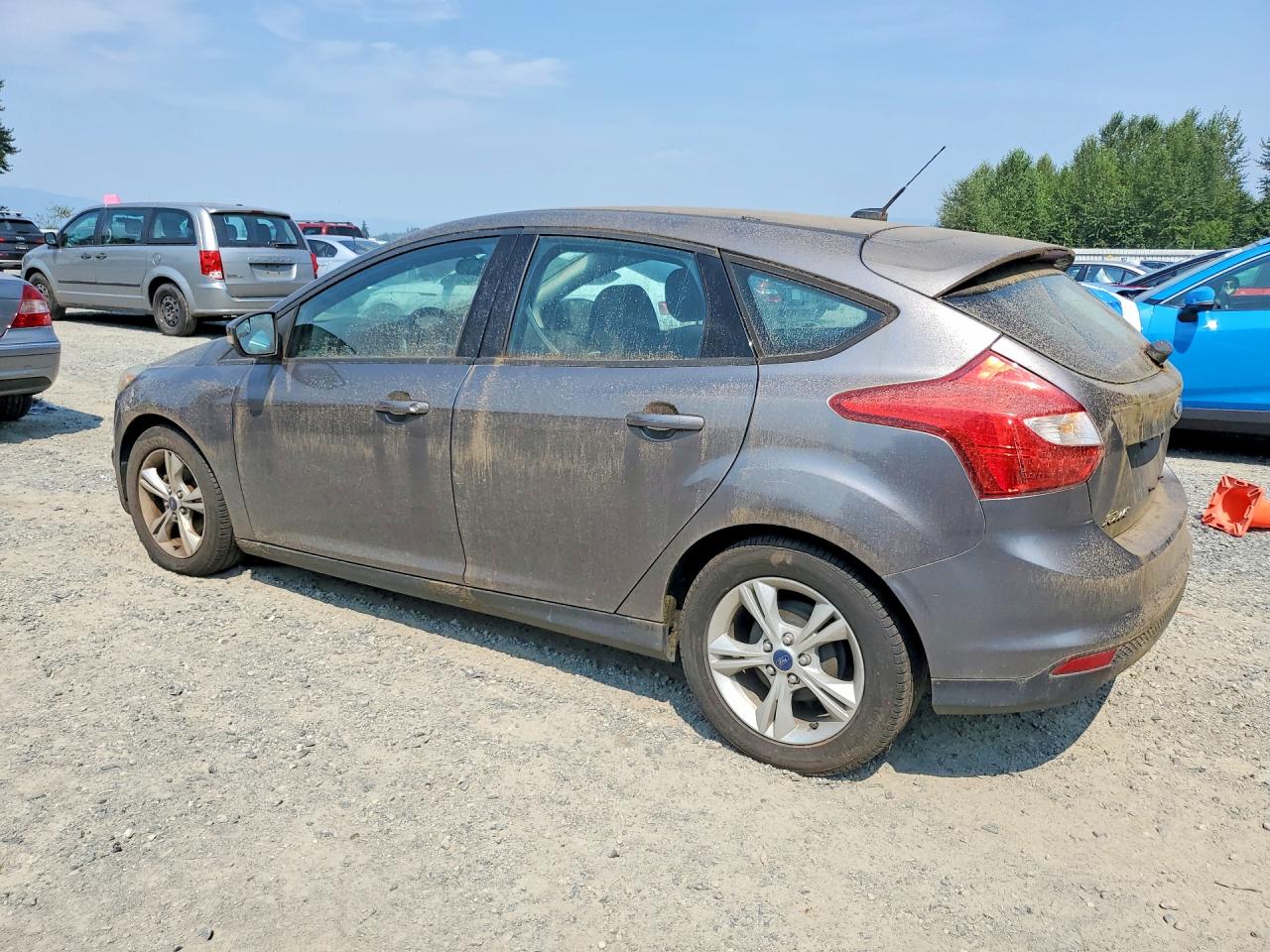 2014 Ford Focus Se Gray vin: 1FADP3K24EL382946