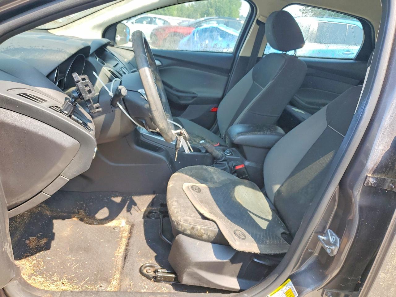 2014 Ford Focus Se Gray vin: 1FADP3K24EL382946