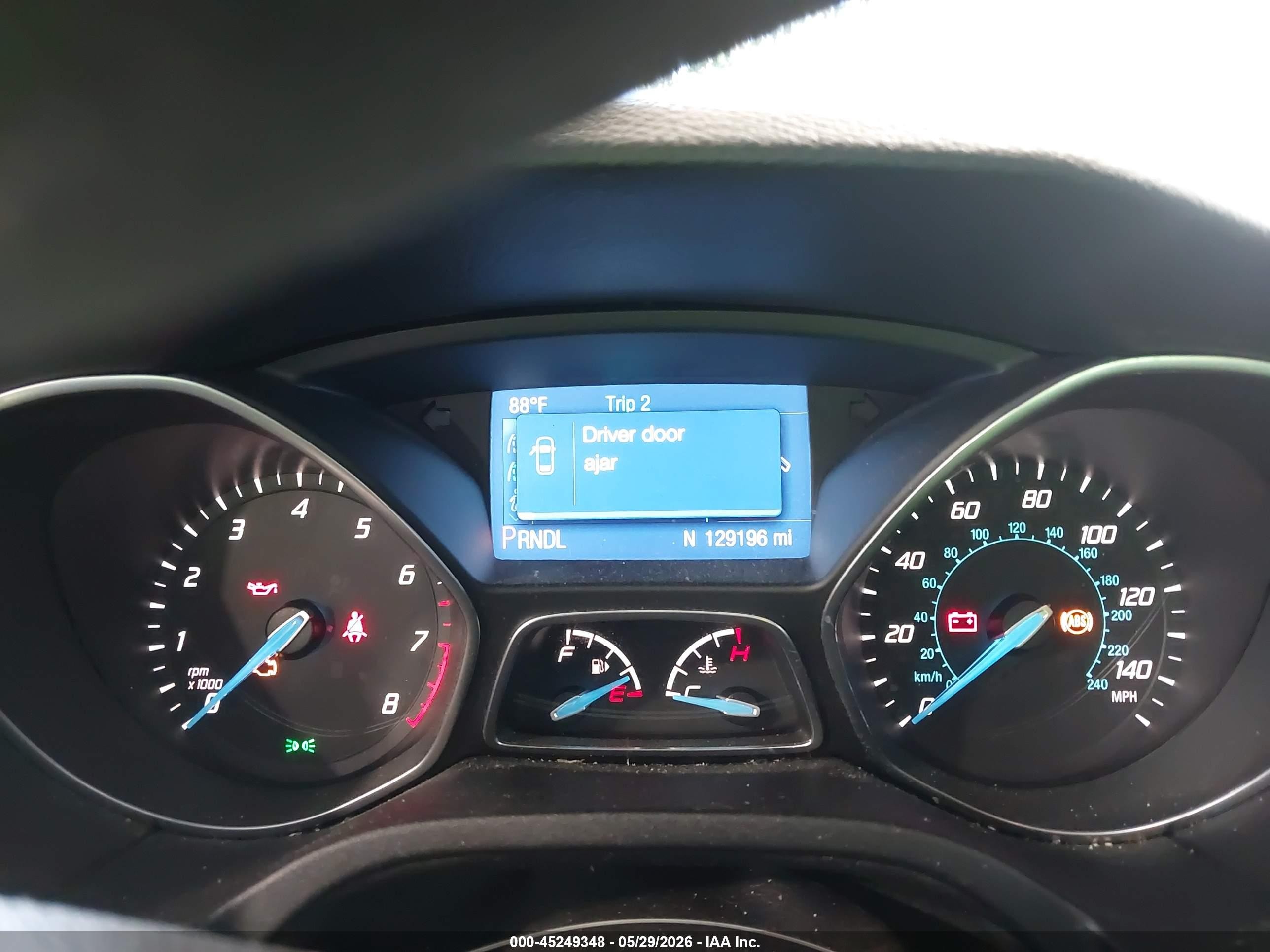 2014 Ford Focus Se Blue vin: 1FADP3K24EL396734