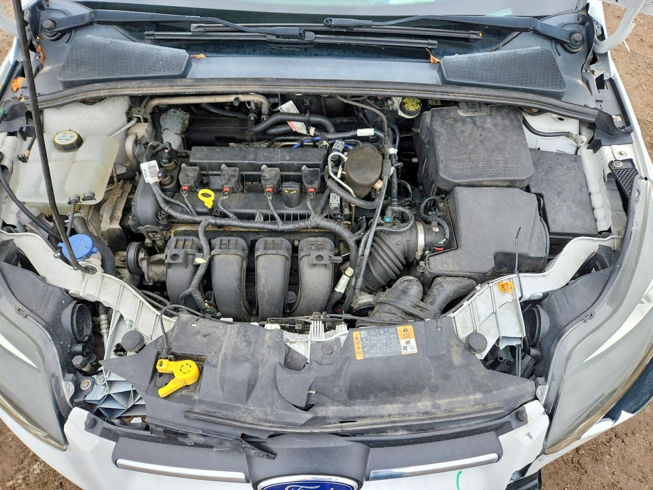 2014 Ford Focus Se White vin: 1FADP3K24EL400250