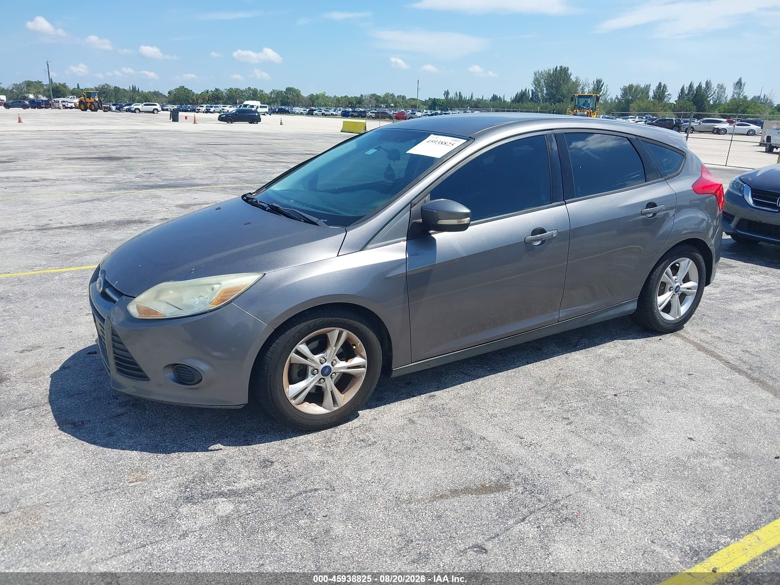 2014 Ford Focus Se Gray vin: 1FADP3K24EL400913